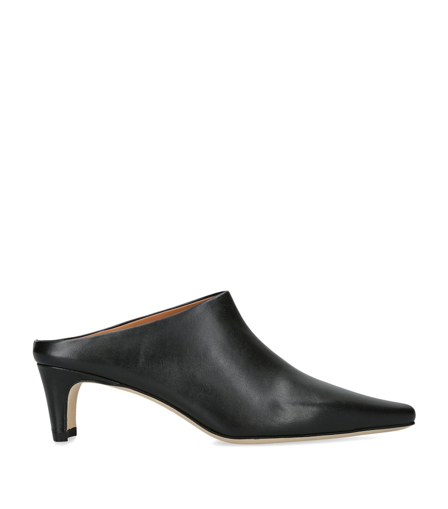 STAUD Leather Wally Mules 55 Black Image 1