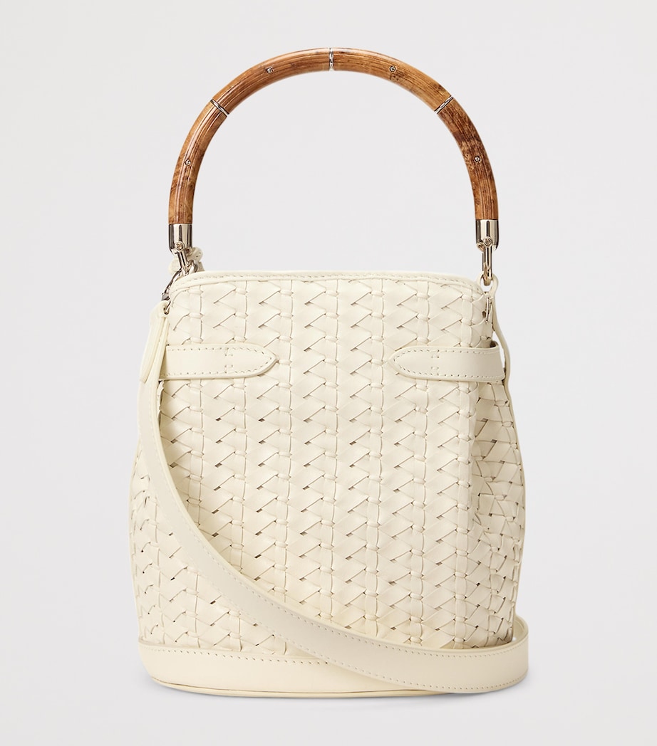 Ralph Lauren Collection Small Leather The Ralph Bucket Bag Natural Image 3