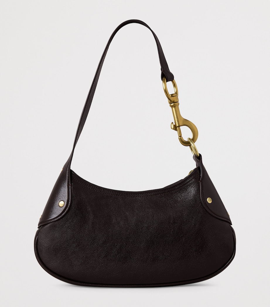 Mulberry Small Leather Hackney Shoulder Bag Ebony Image 2