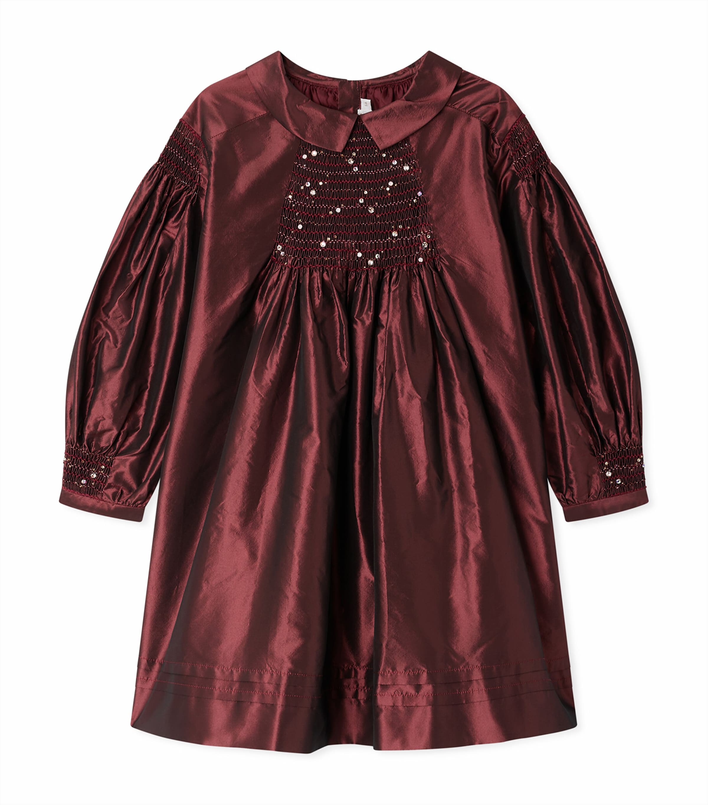 Bonpoint Silk Jeanne Dress In Red