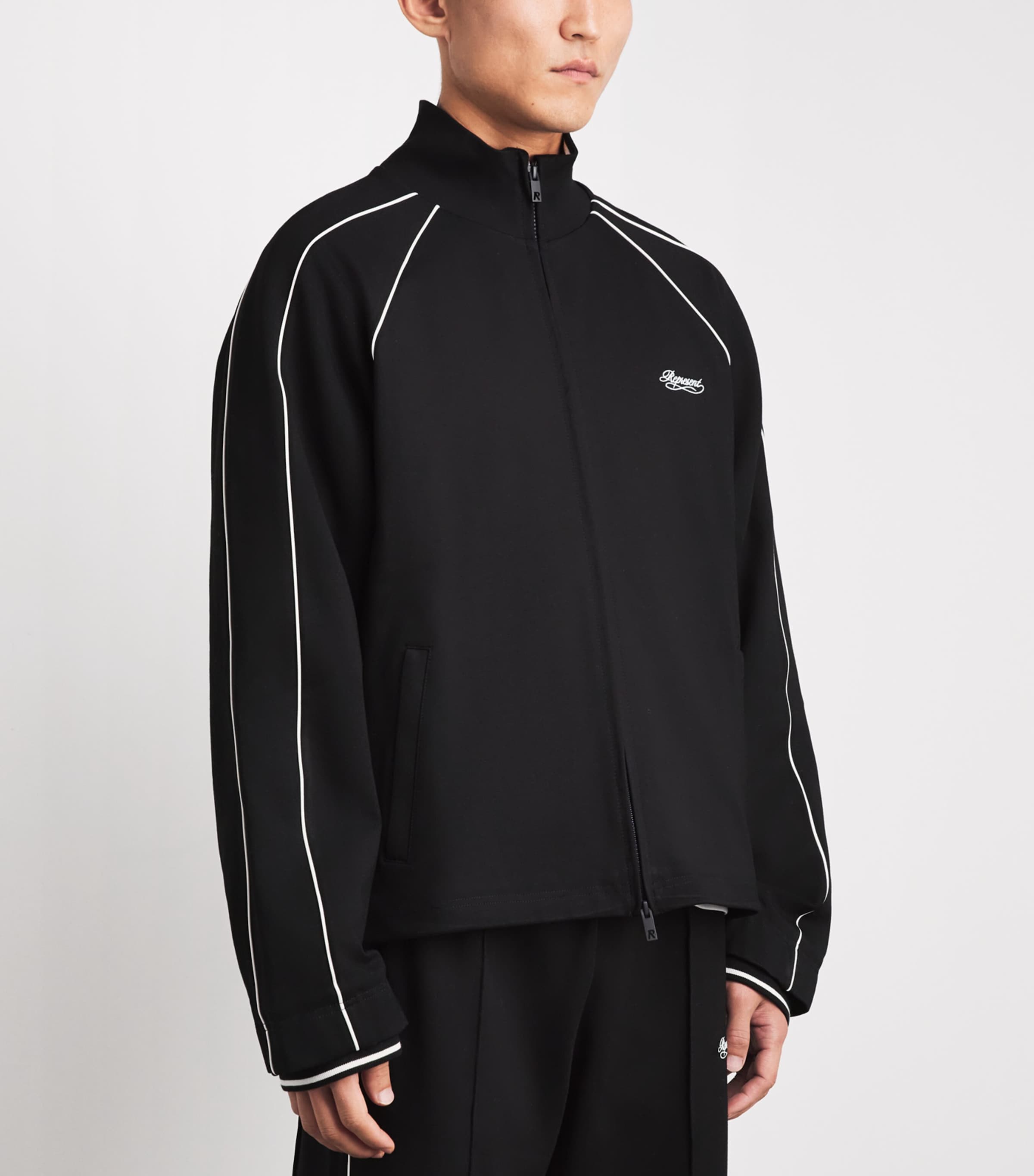 Represent Mens Logo Tracksuit Jacket Black Image 3