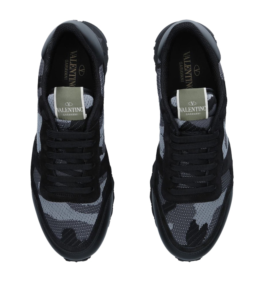 Valentino Shoes Valentino All Black Camo Valentino Garavani