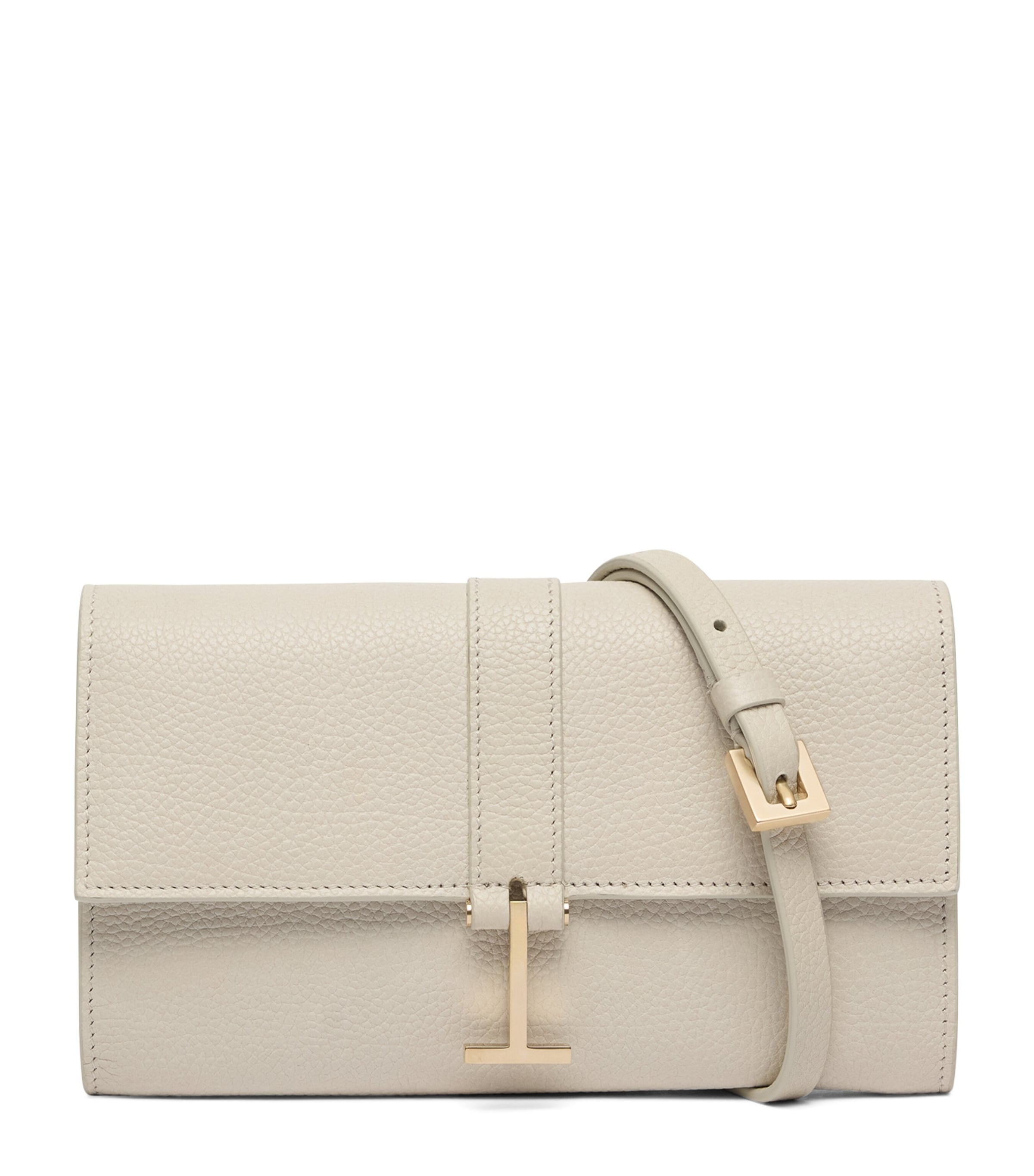 TOM FORD Leather Wallet with Strap Tah Image 1