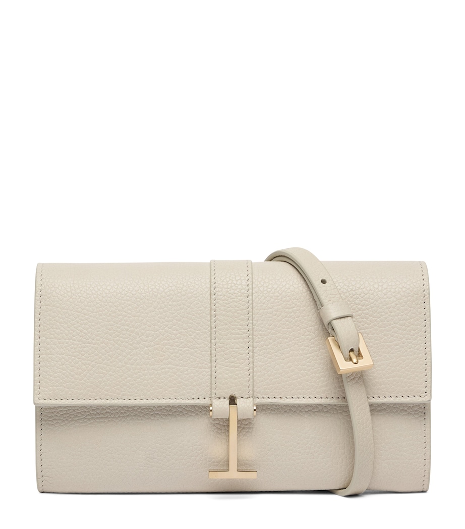 TOM FORD Leather Wallet with Strap Tah Image 1