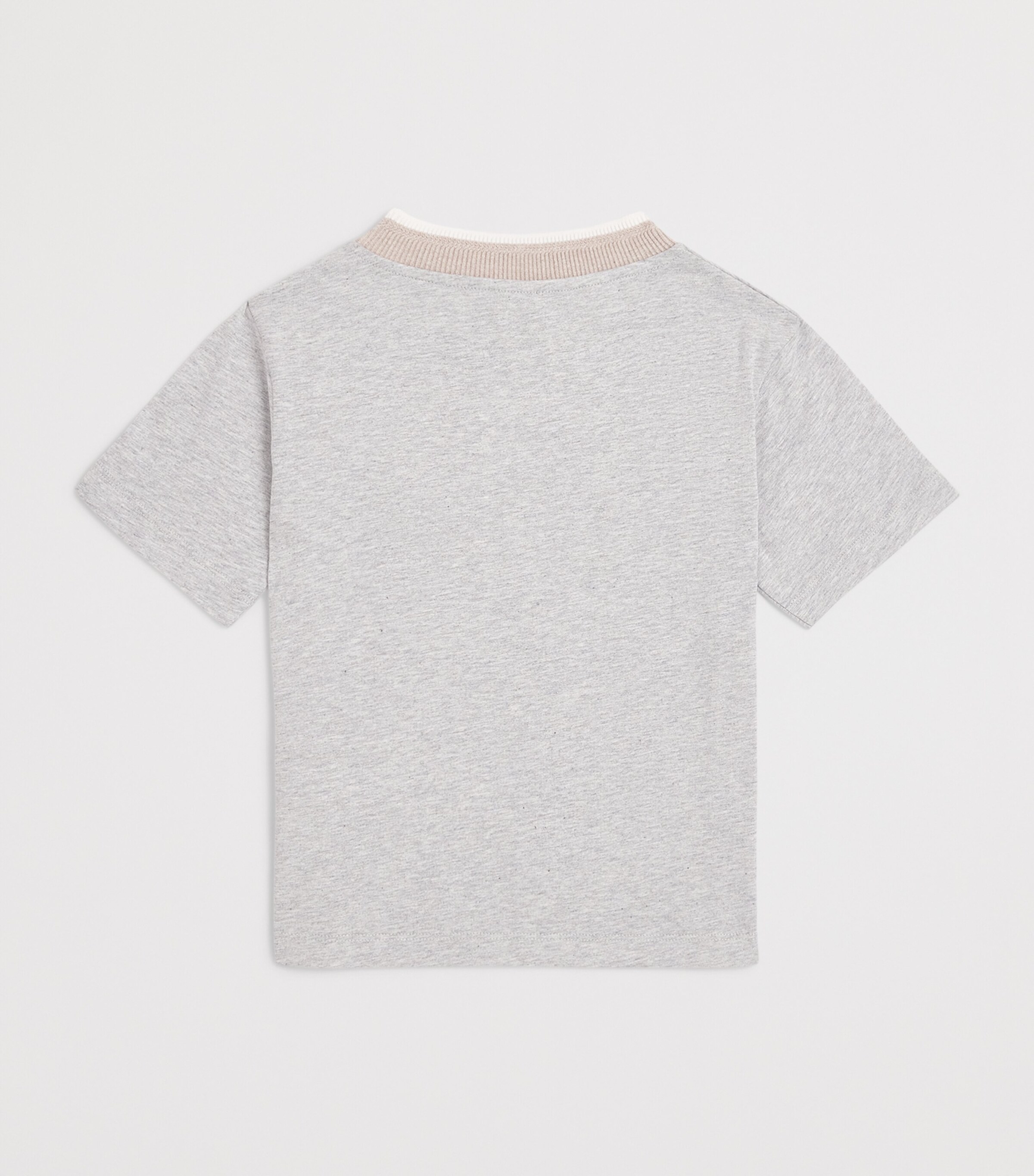 Eleventy Kids Cotton Logo T-Shirt (2-16 Years) Grigio Ch.mel Image 2