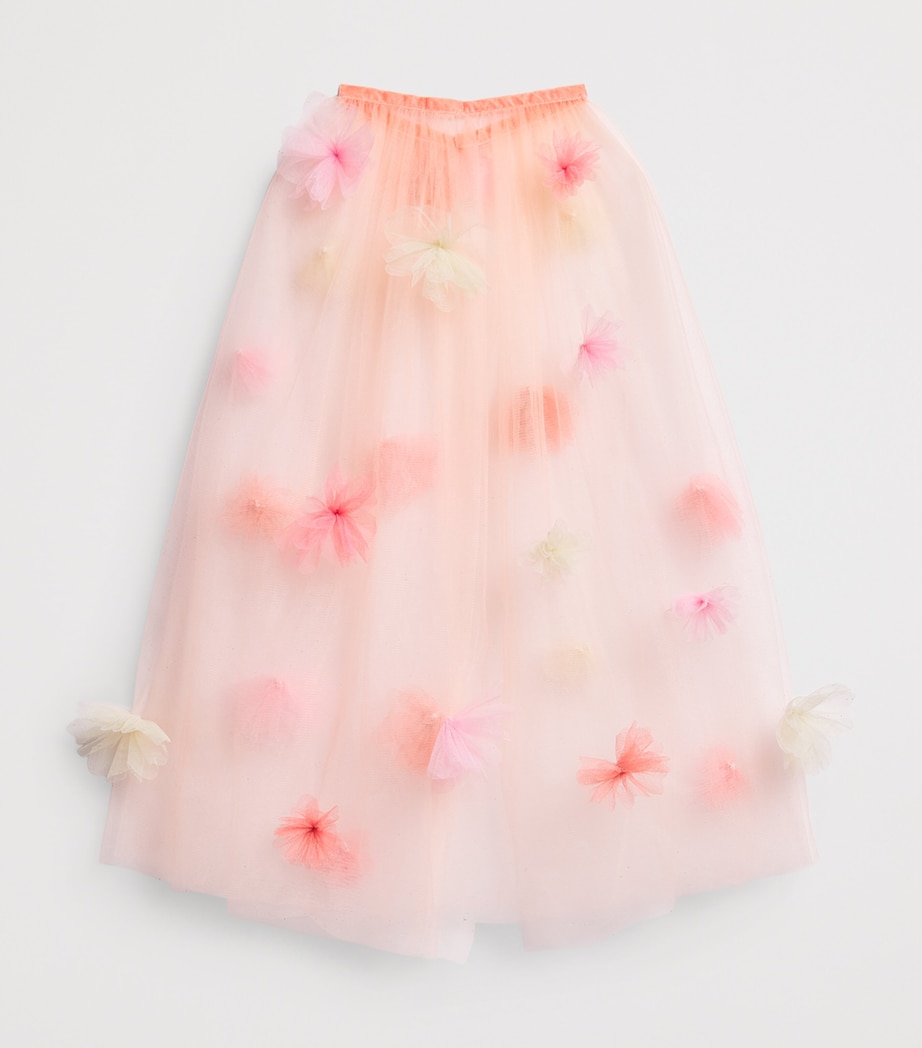 Meri Meri Floral-Embellished Cape (One Size) Pink Image 2