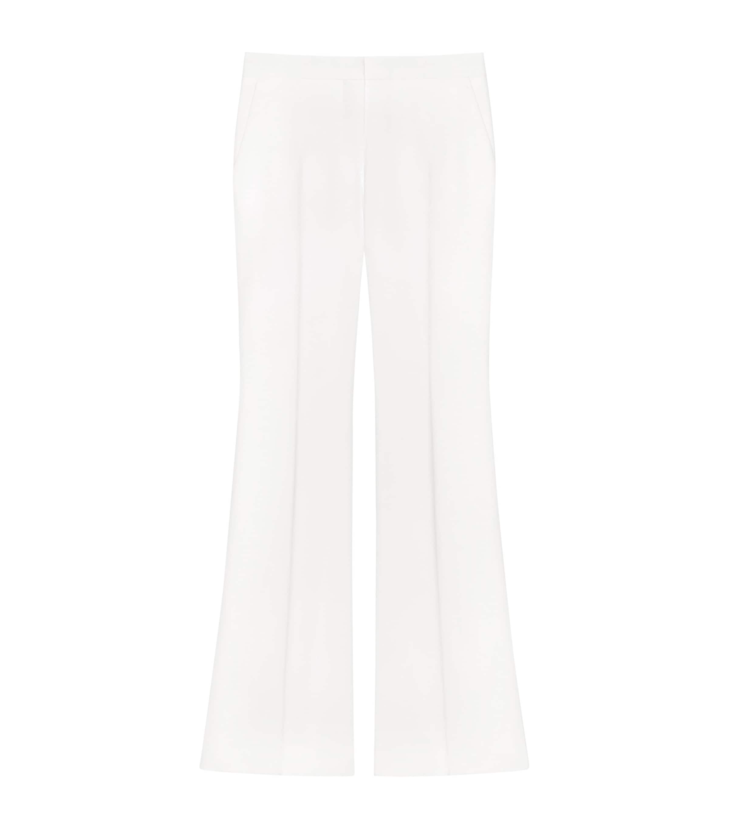 Wool Flared Trousers IVORY Image 1