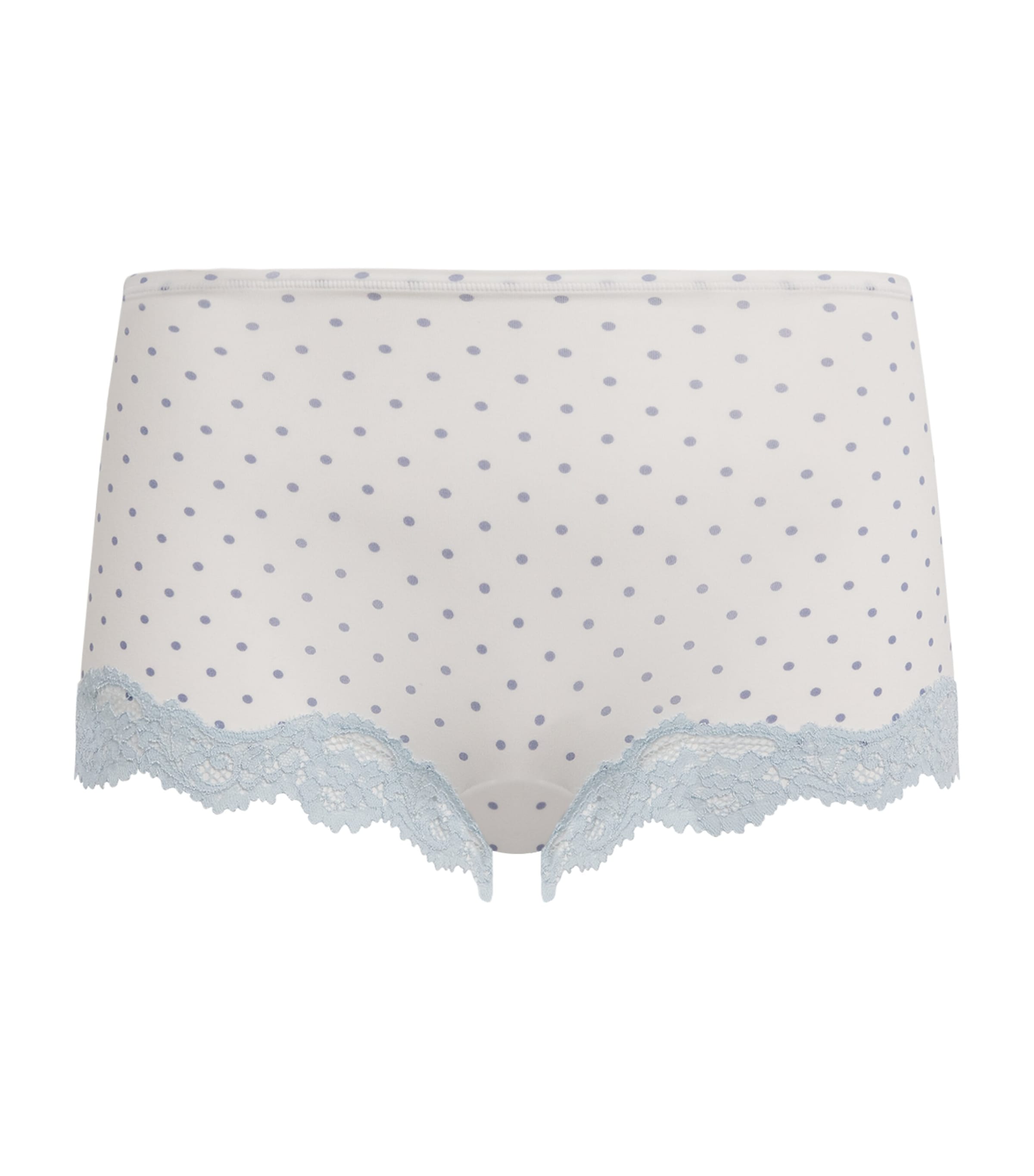 Skims Womens Polka-Dot Fits Everybody Boyshort Briefs Slate Pin Dot Print Image 1