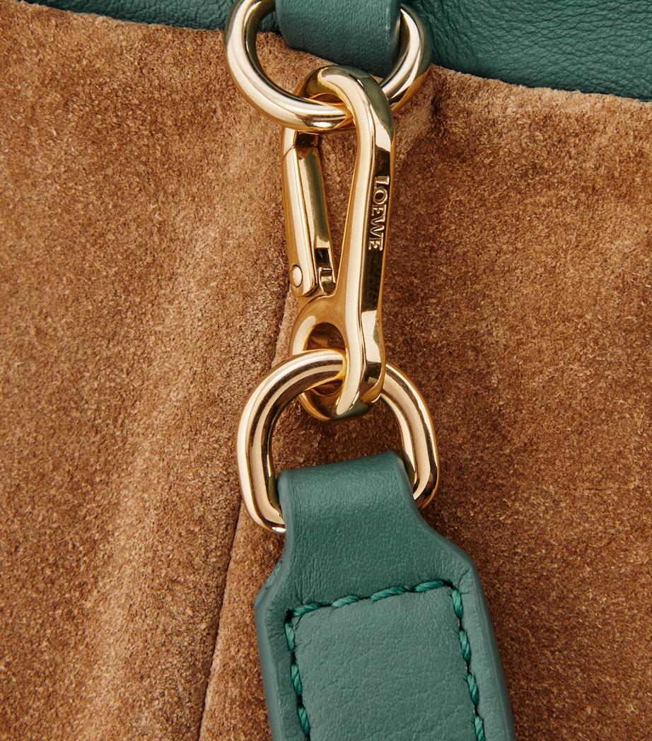 LOEWE Medium Leather Flamenco Purse Vetiver Image 7