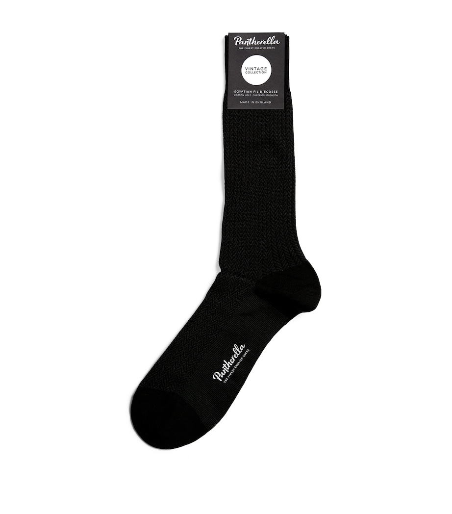 Cotton Herring Socks BLACK Image 1