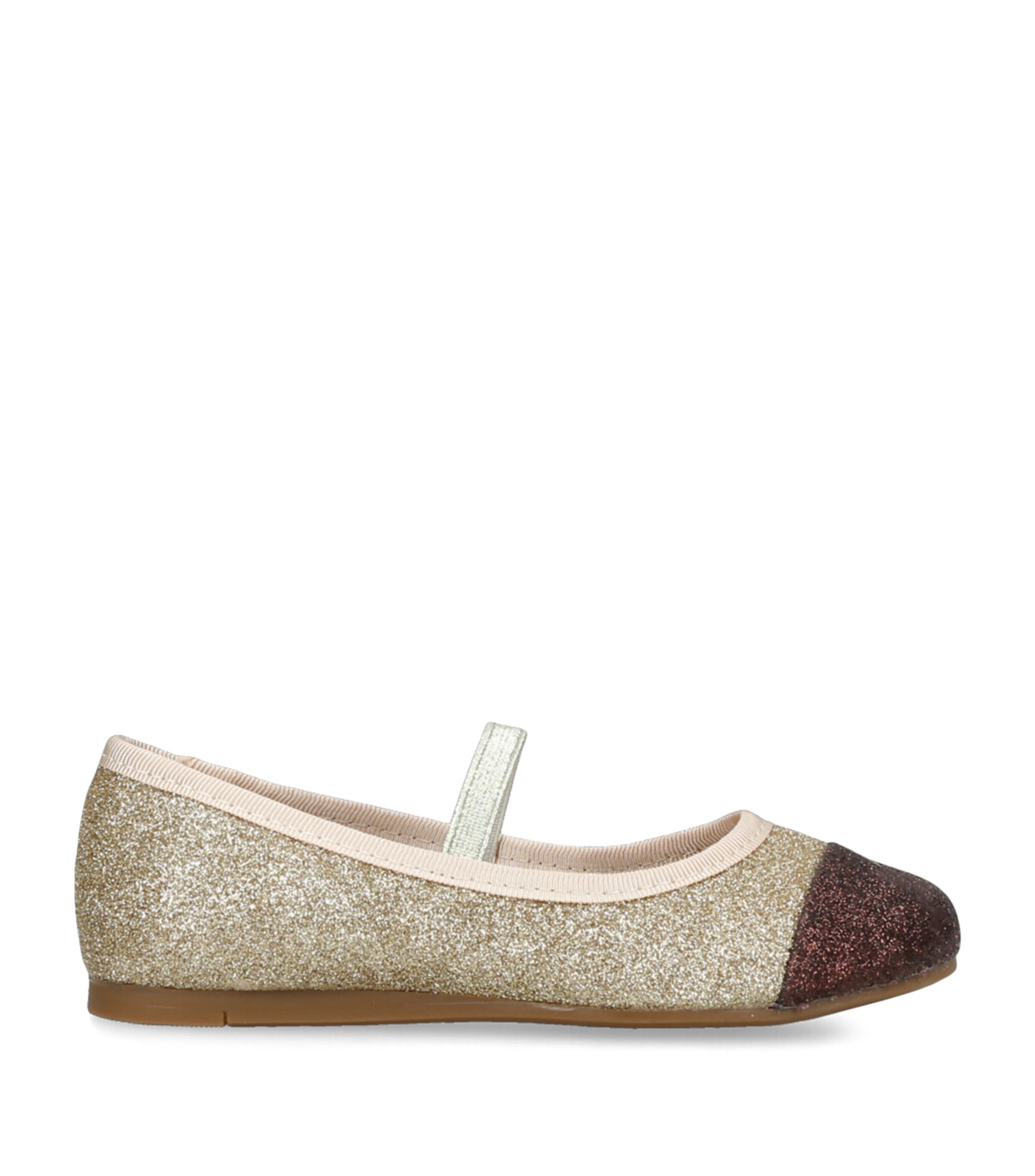Glittered Tallie Mary Jane Flats GOLD Image 1