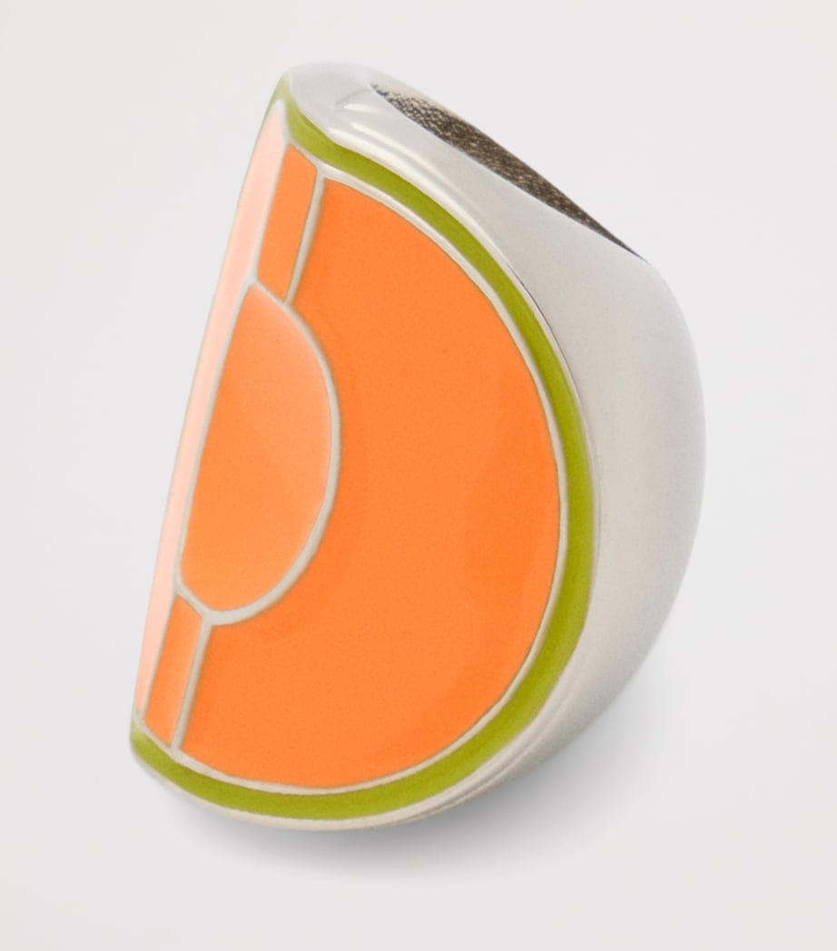 LOEWE Melon Dice Charm Silver/orange Image 2