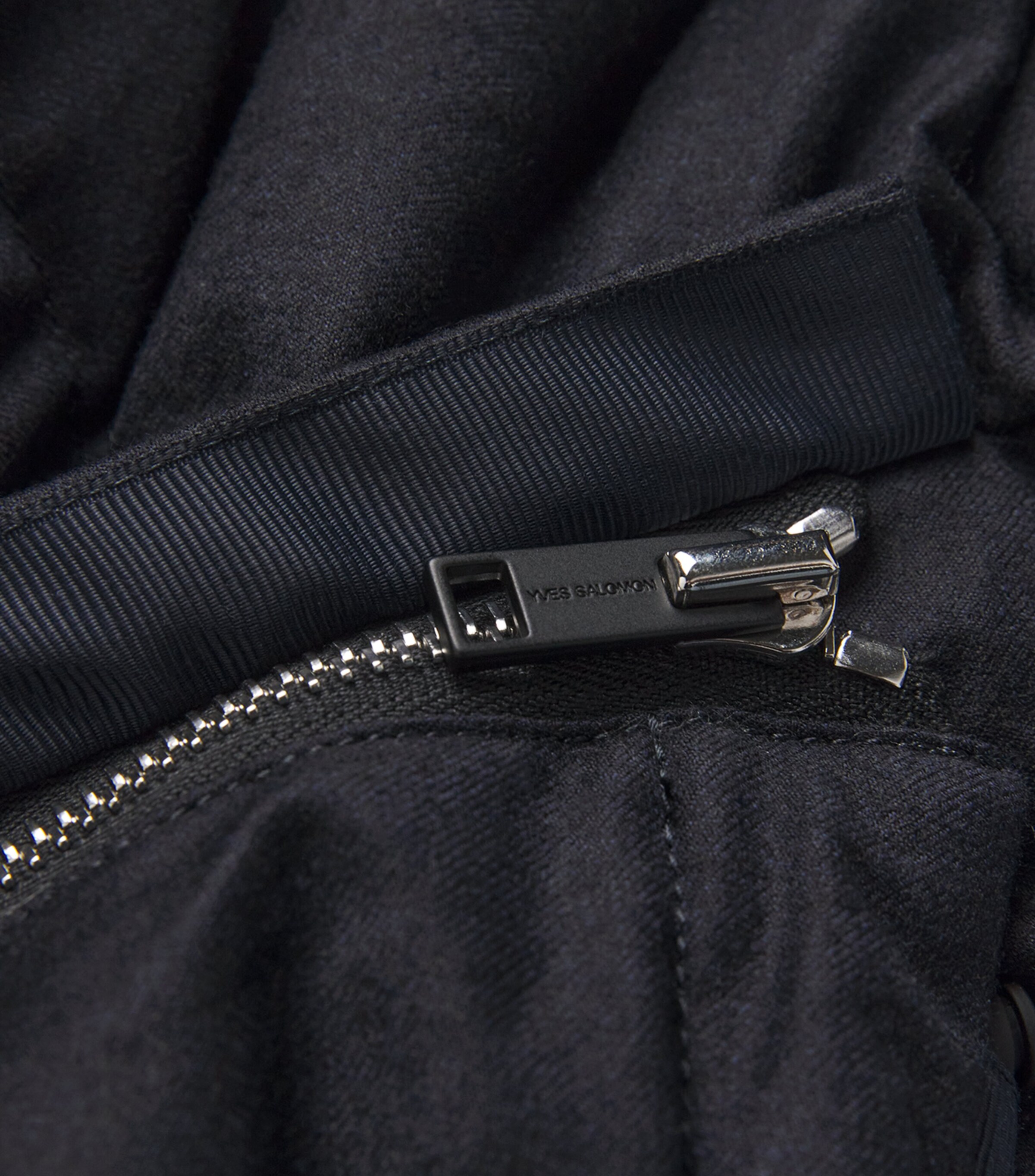 Wool-Silk Green Storm System Mink-Trim Puffer Jacket B2335 NAVY/NOIR Image 5