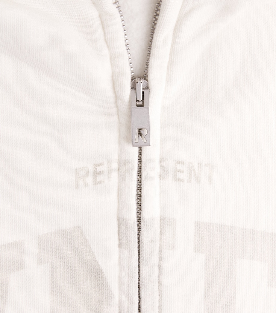 Represent Mens Cotton Owners Club Hoodie Chalk Image 6