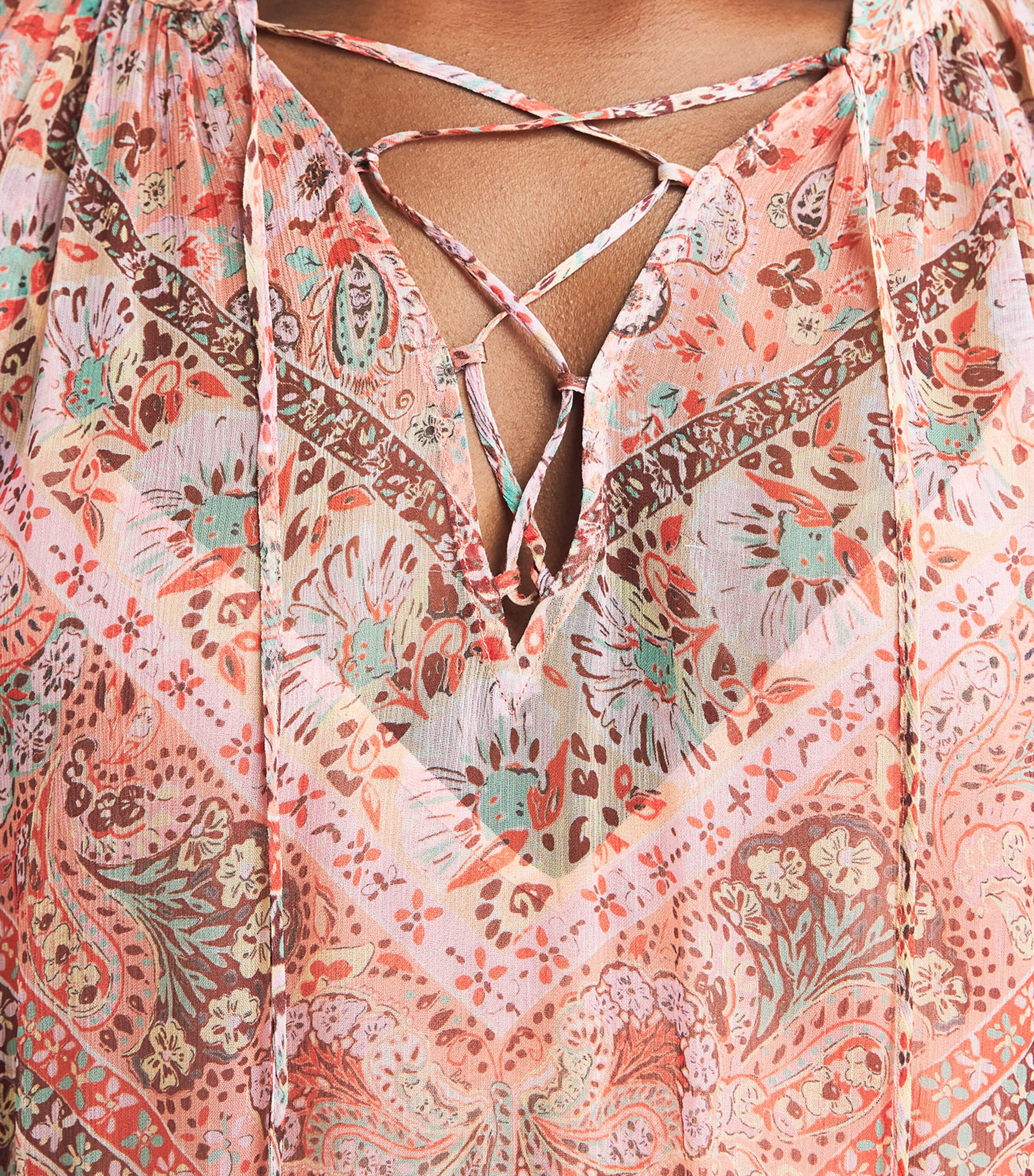 Rixo Womens Floral Miyah Mini Dress Cara Bandana Orange Image 3