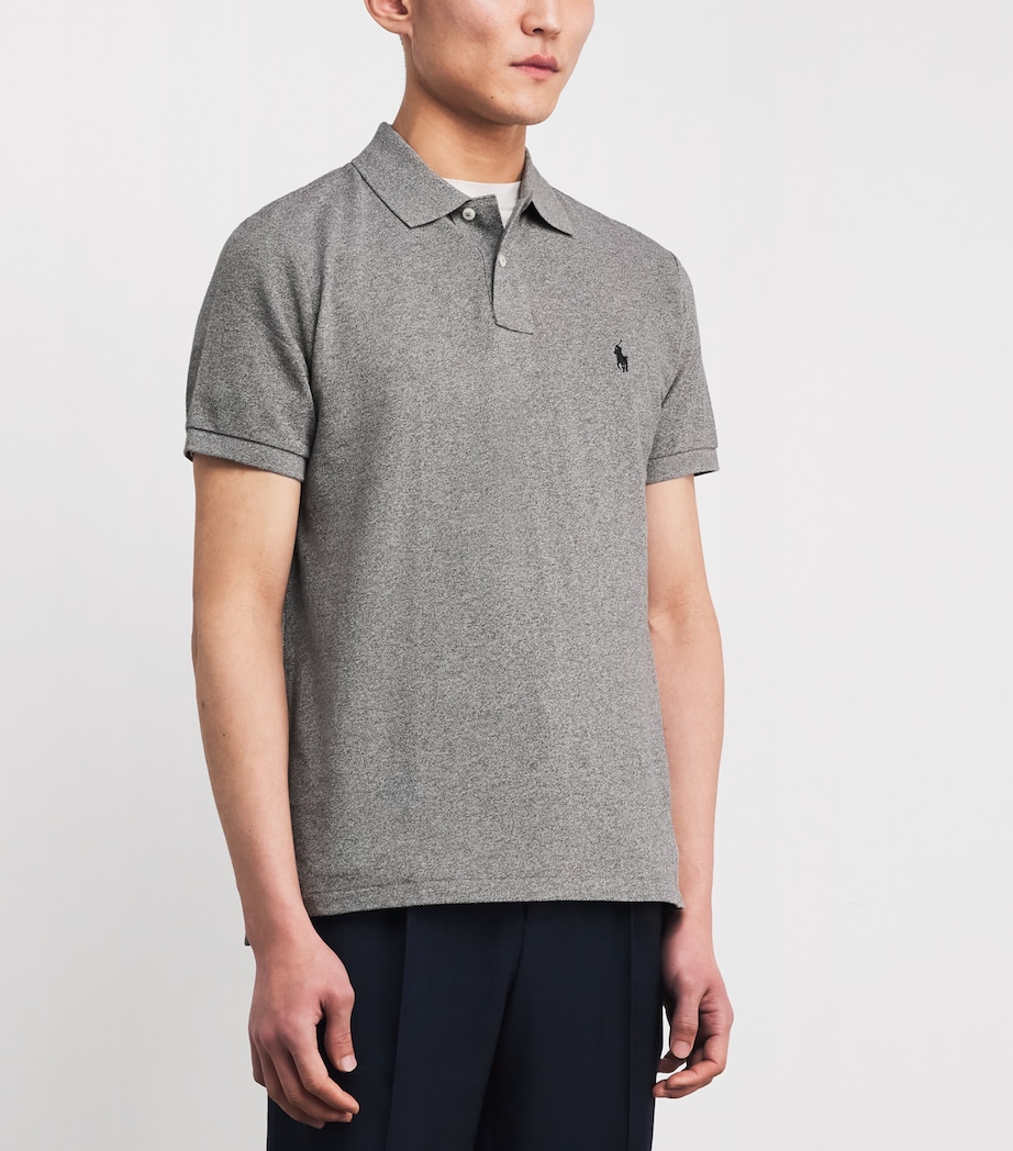 Polo Ralph Lauren Mens Cotton Polo Pony Polo Shirt Cant Heather Image 3