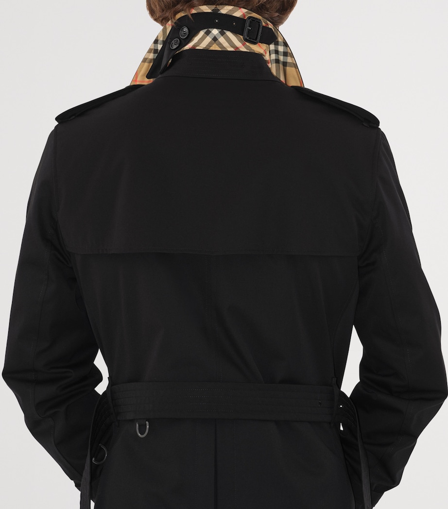 Mid-Length Kensington Heritage Trench Coat BLACK Image 6