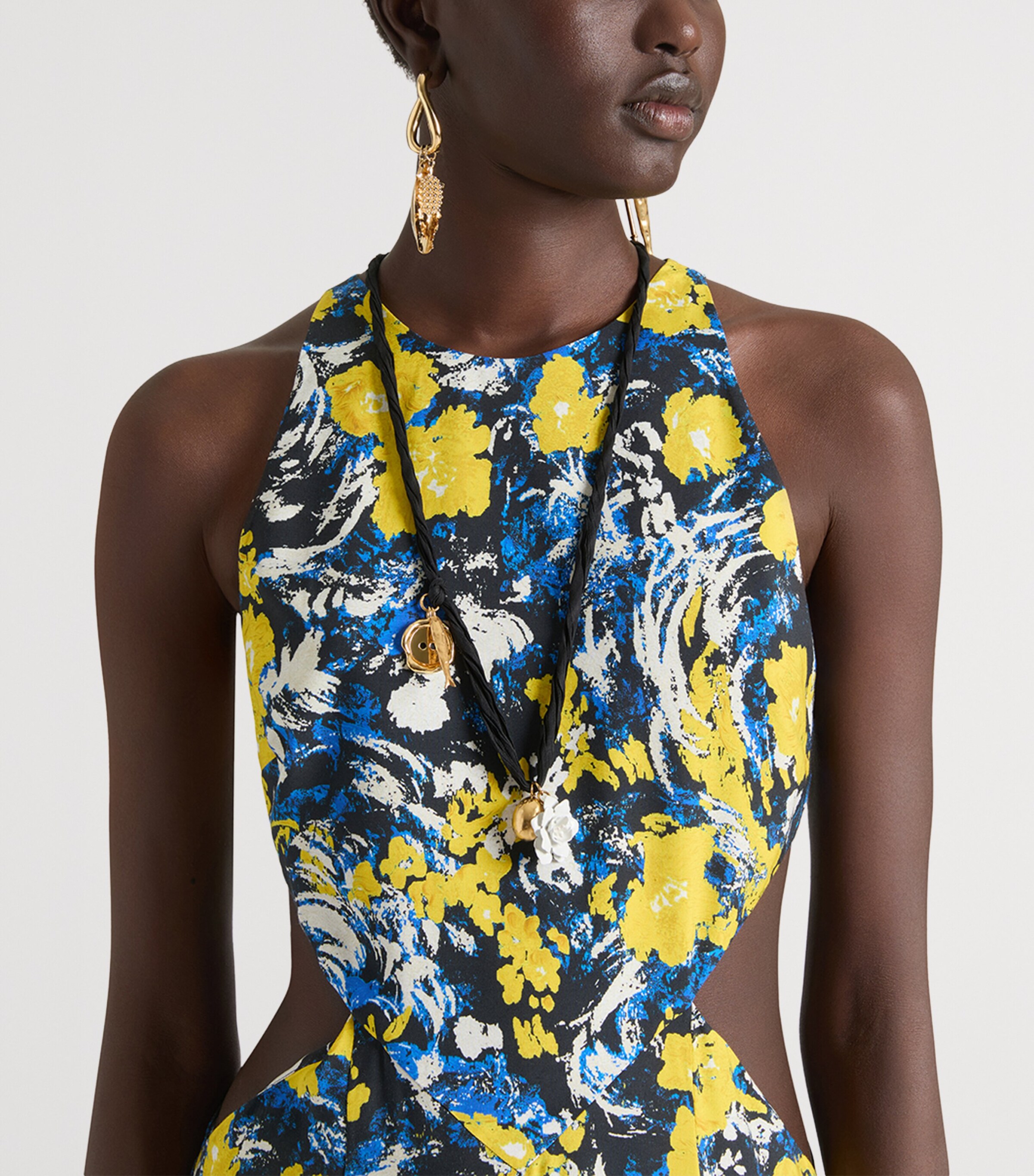 Givenchy Silk Charms Necklace Golden Yellow Image 2