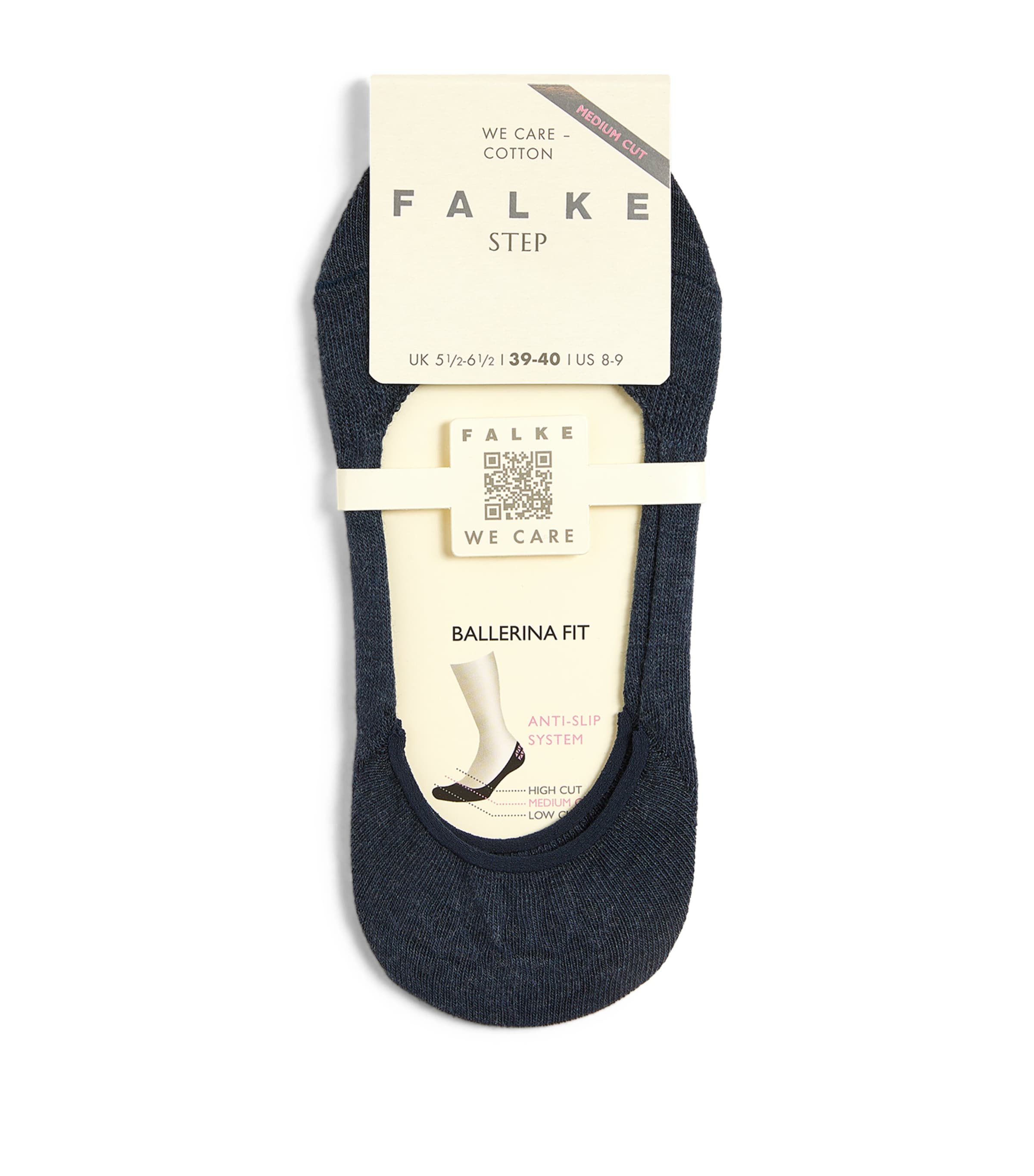 Falke Step Medium-cut No Show Socks In Navy