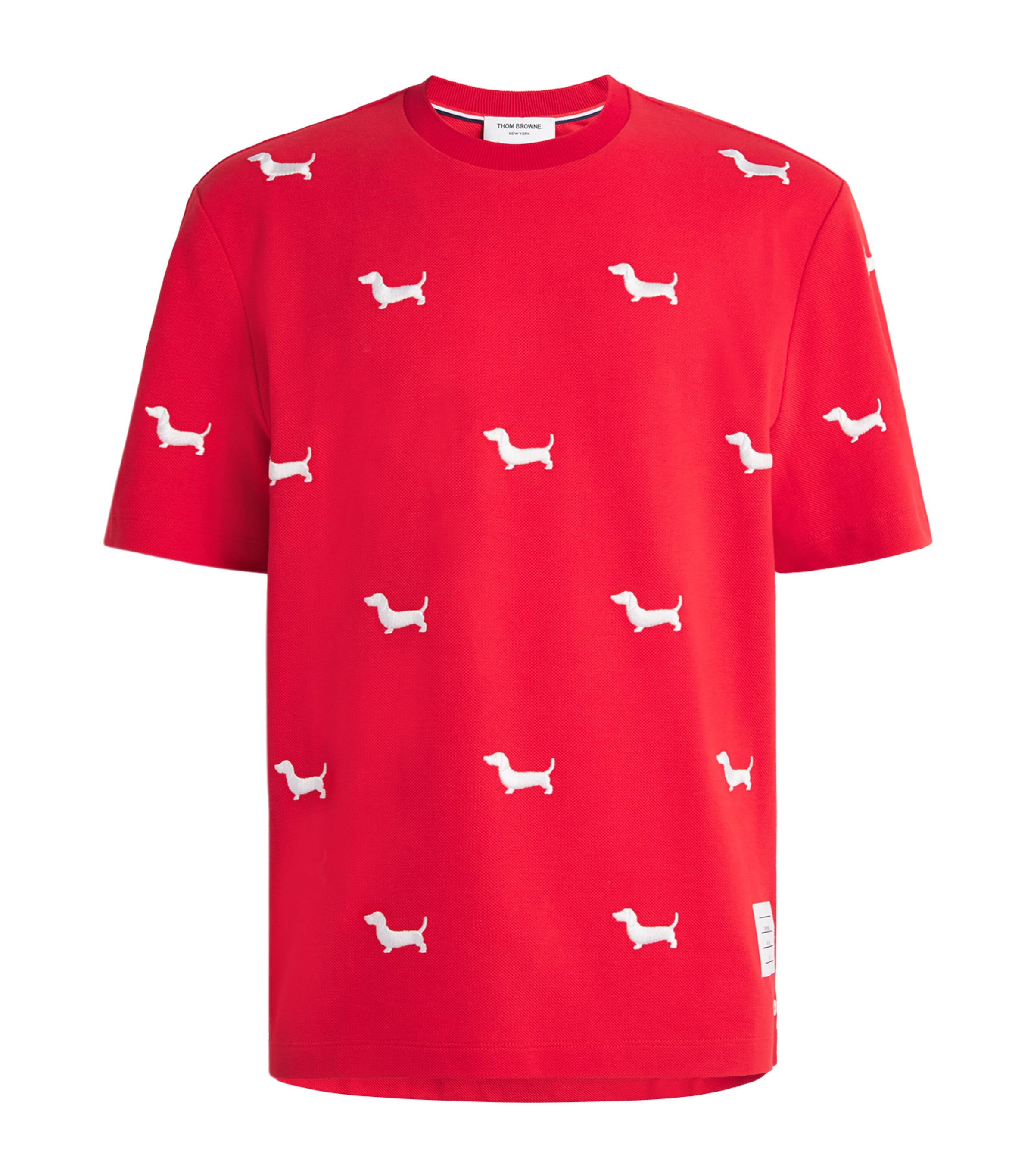 Shop Thom Browne Cotton Hector T-shirt In Red
