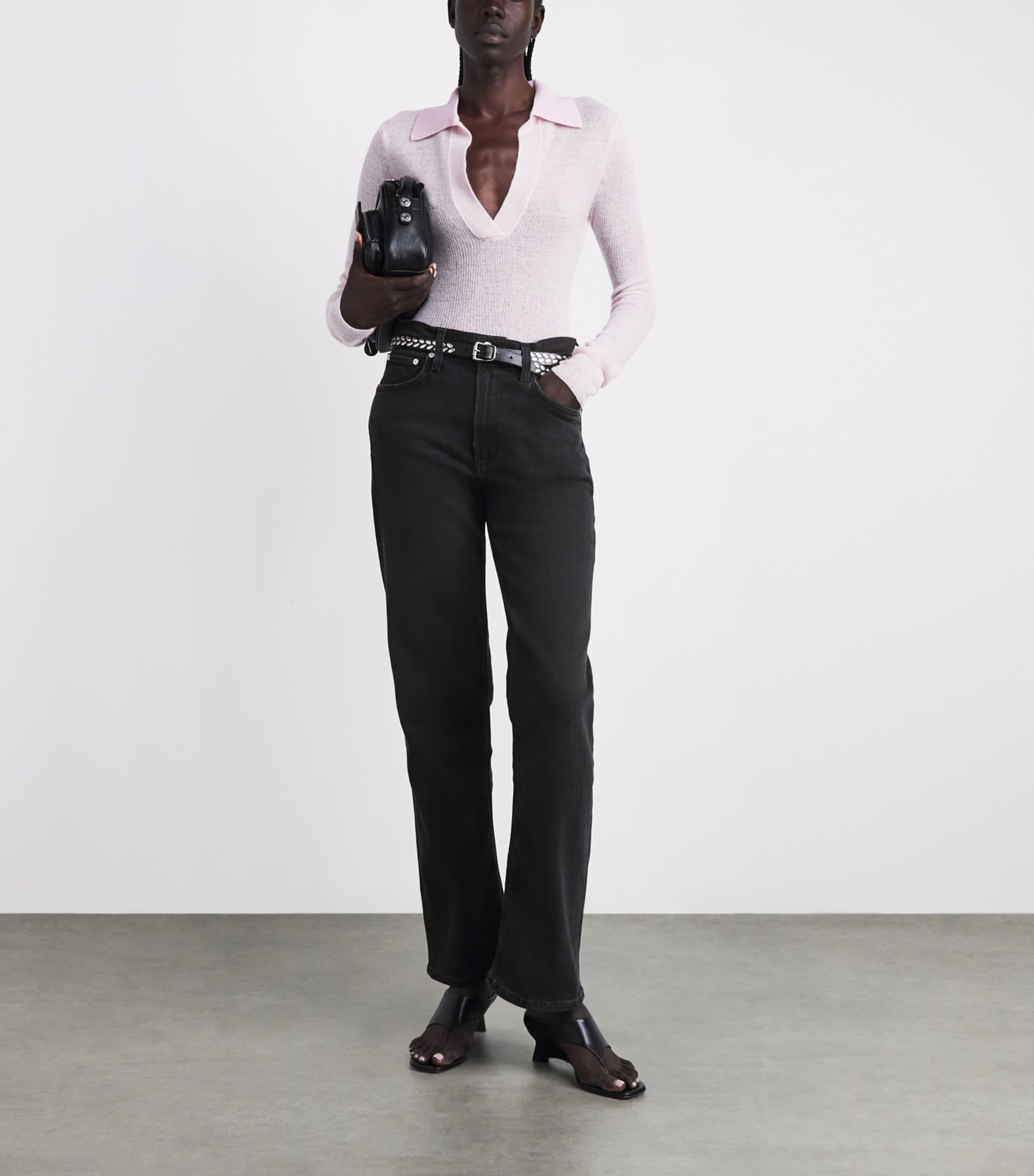 Citizens of Humanity Womens Palma Straight Jeans Nebulae Image 2