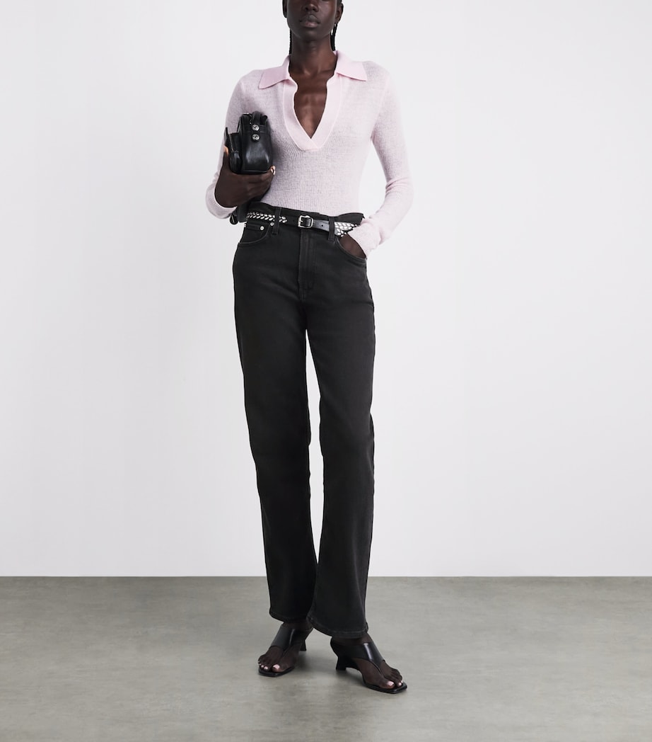 Citizens of Humanity Womens Palma Straight Jeans Nebulae Image 2