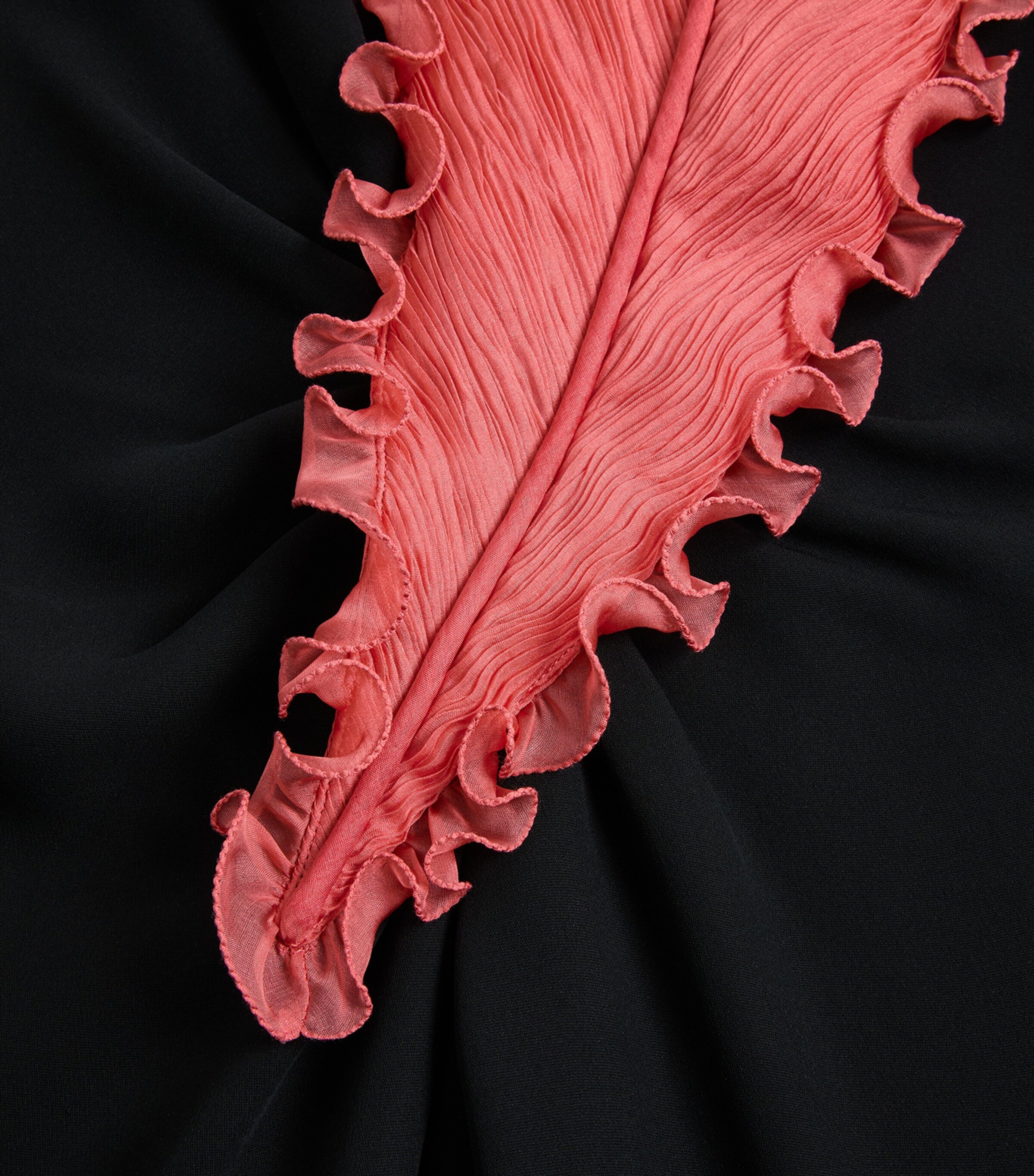 Valentino Womens Silk Cady Feather Gown Image 7