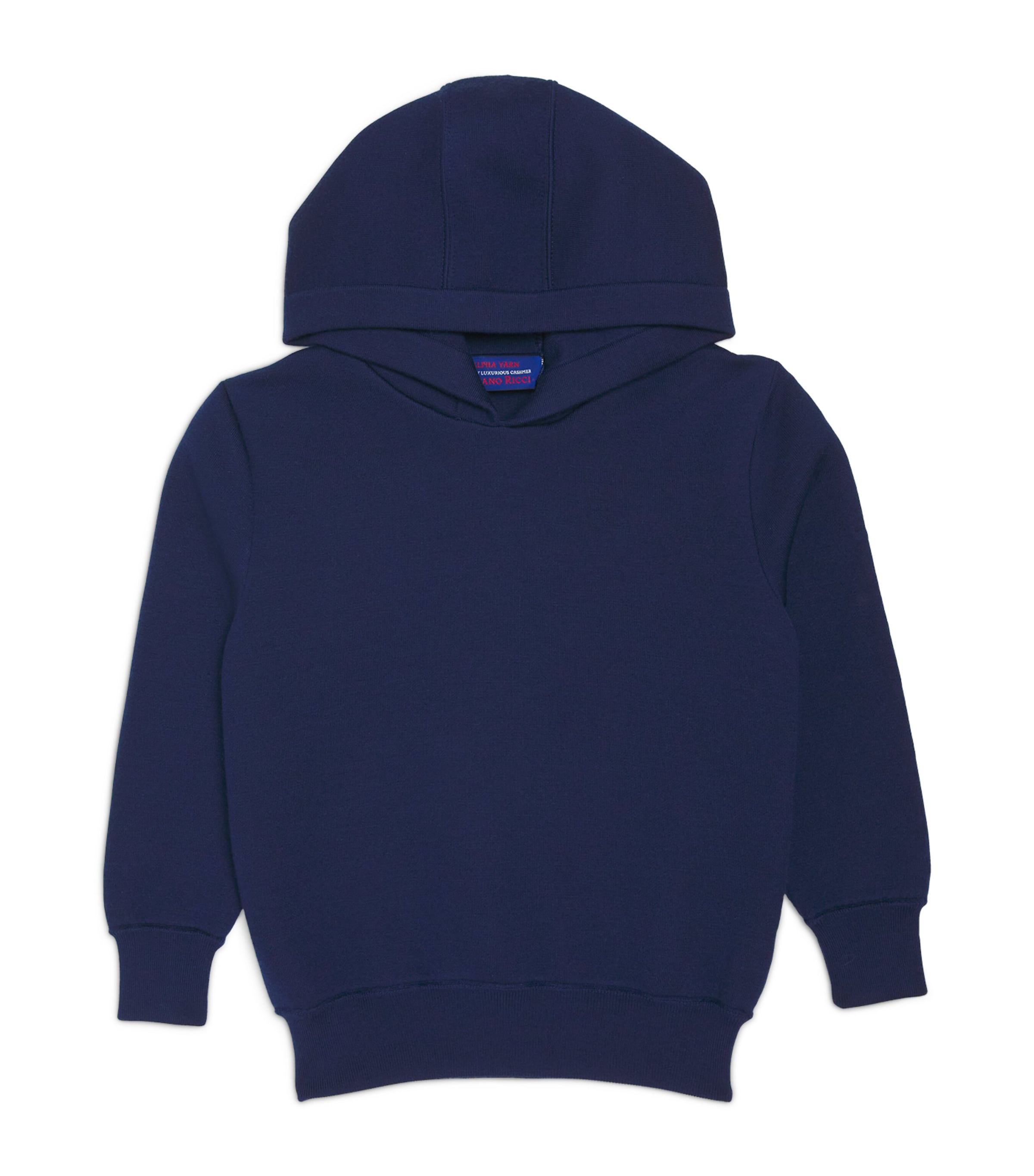 Shop Stefano Ricci Cashmere Hoodie In Navy