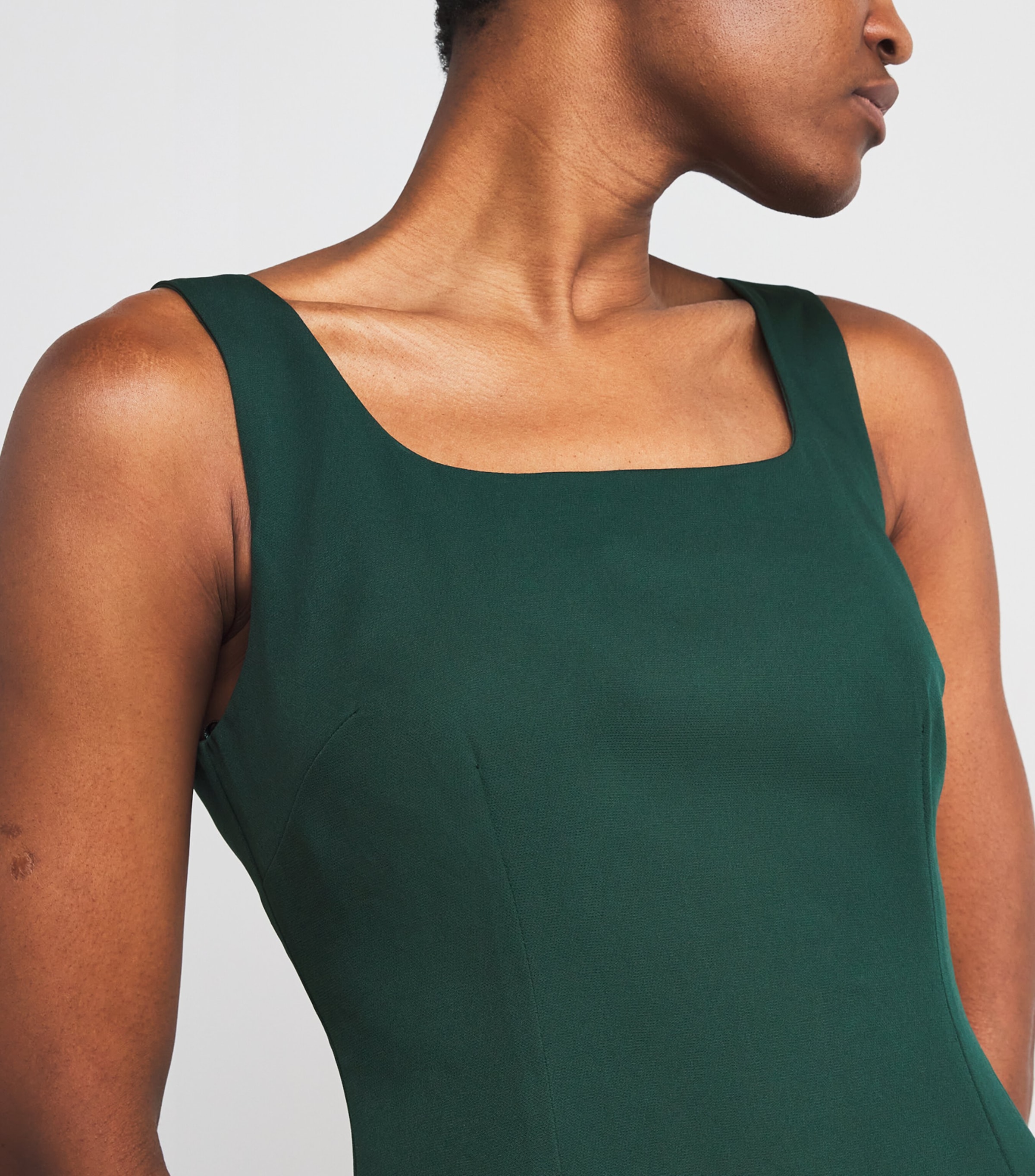 Embellished Cape Beatrice Gown GREEN Image 6