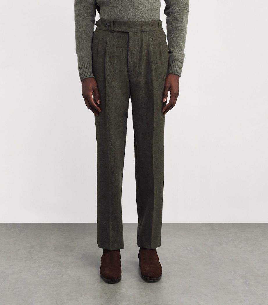Wool-Blend Technical Tweed Sporting Trousers ALUM Image 3