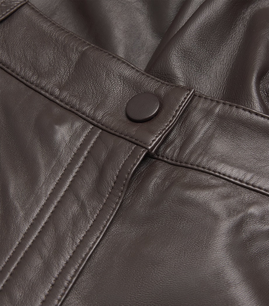 Lambskin Wide-Leg Trousers A2009 Image 5