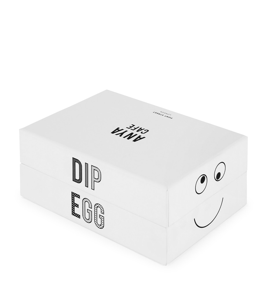 Anya Hindmarch Set of 2 Eyes Egg Cups White Image 4
