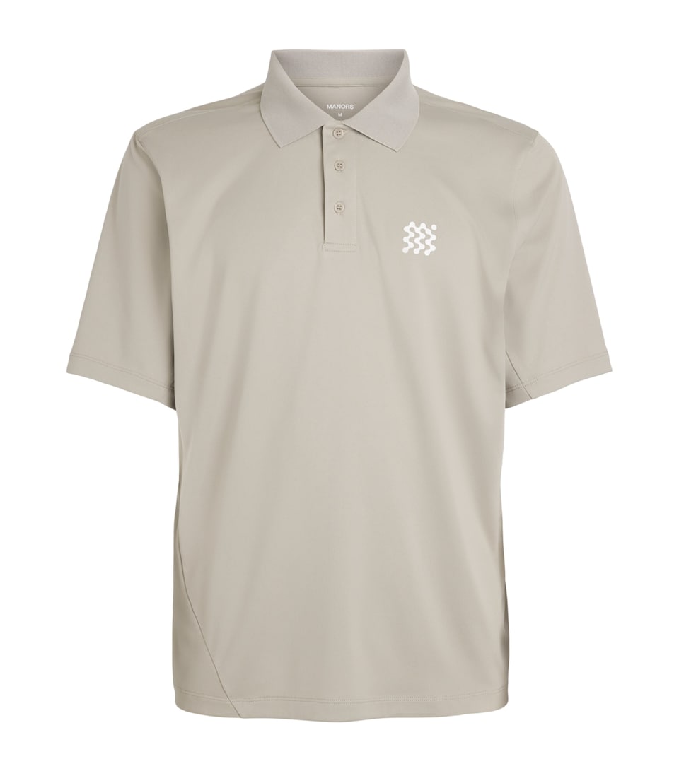 Manors Seawool Logo Polo Shirt Dune