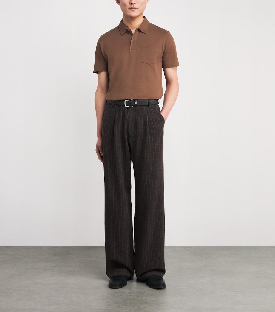 Supima Cotton Riviera Polo Shirt CONKER BROWN BRGL Image 2