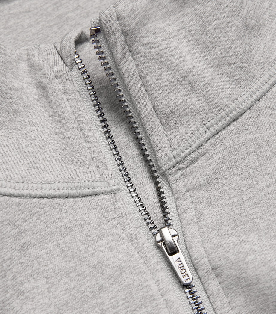 VUORI Mens Half-Zip Coronado Sweater Light Heather Image 5