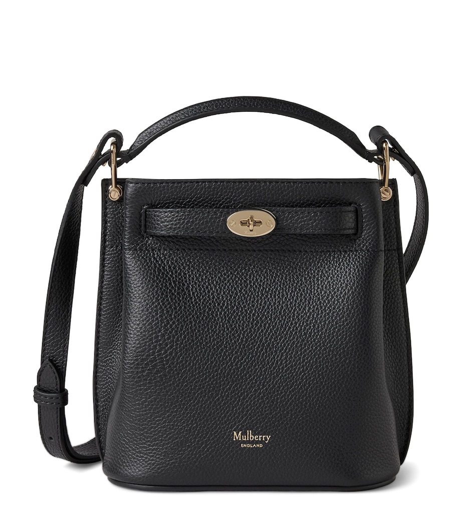 Mulberry Mini Leather Islington Bucket Bag Black Image 1