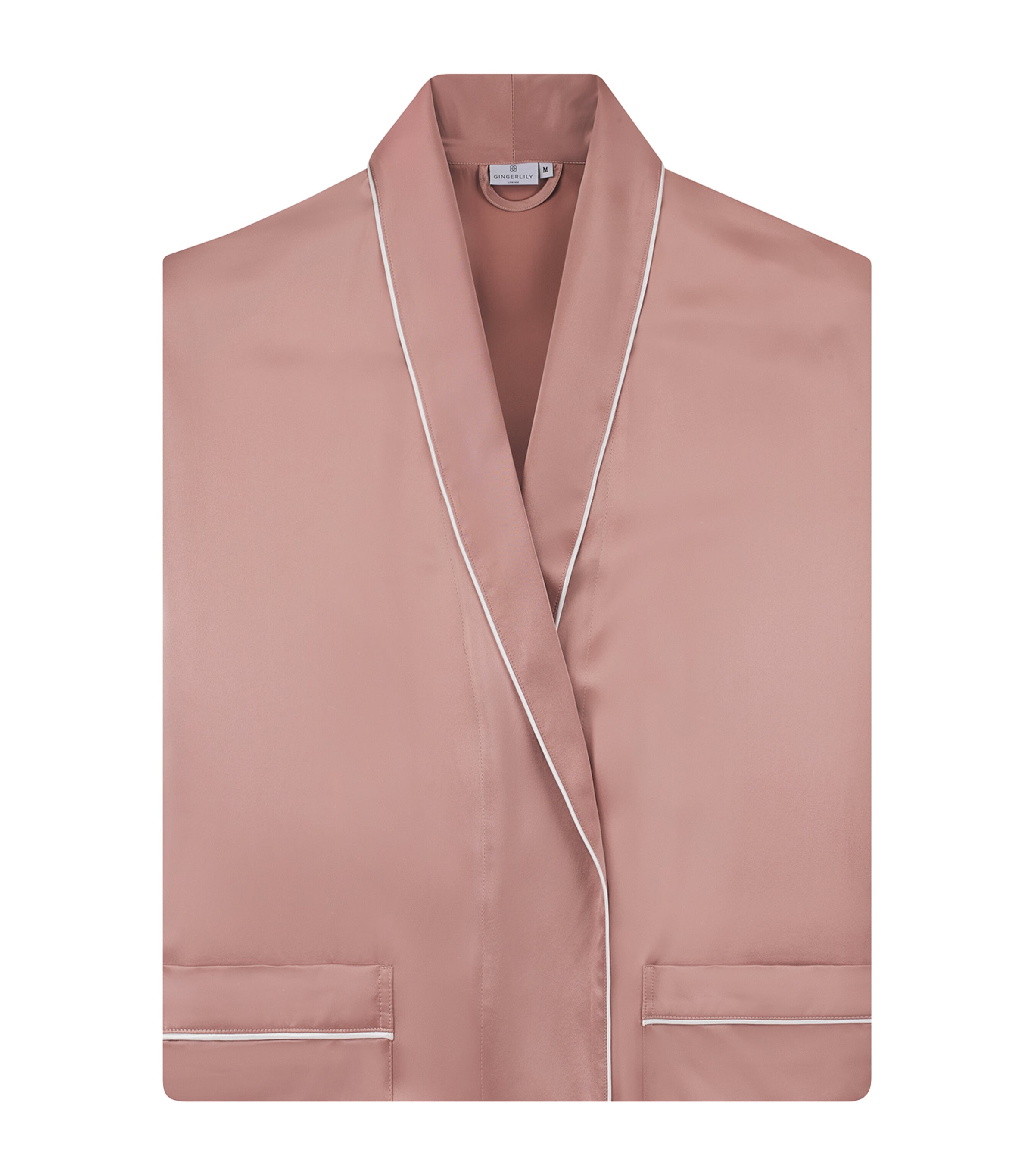 Silk Robe (Medium) WOODROSE PINK Image 2