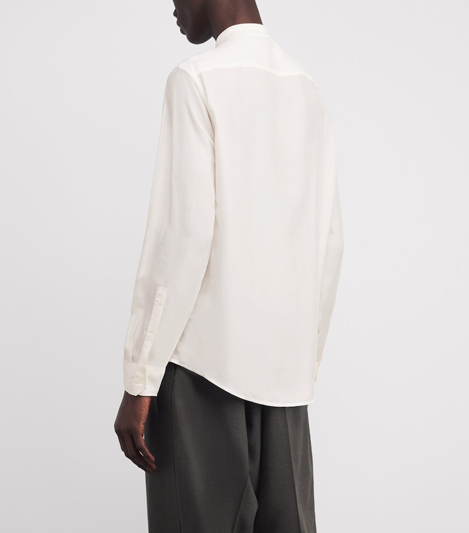 Modal-Silk Guru-Collar Shirt U0003 Image 4