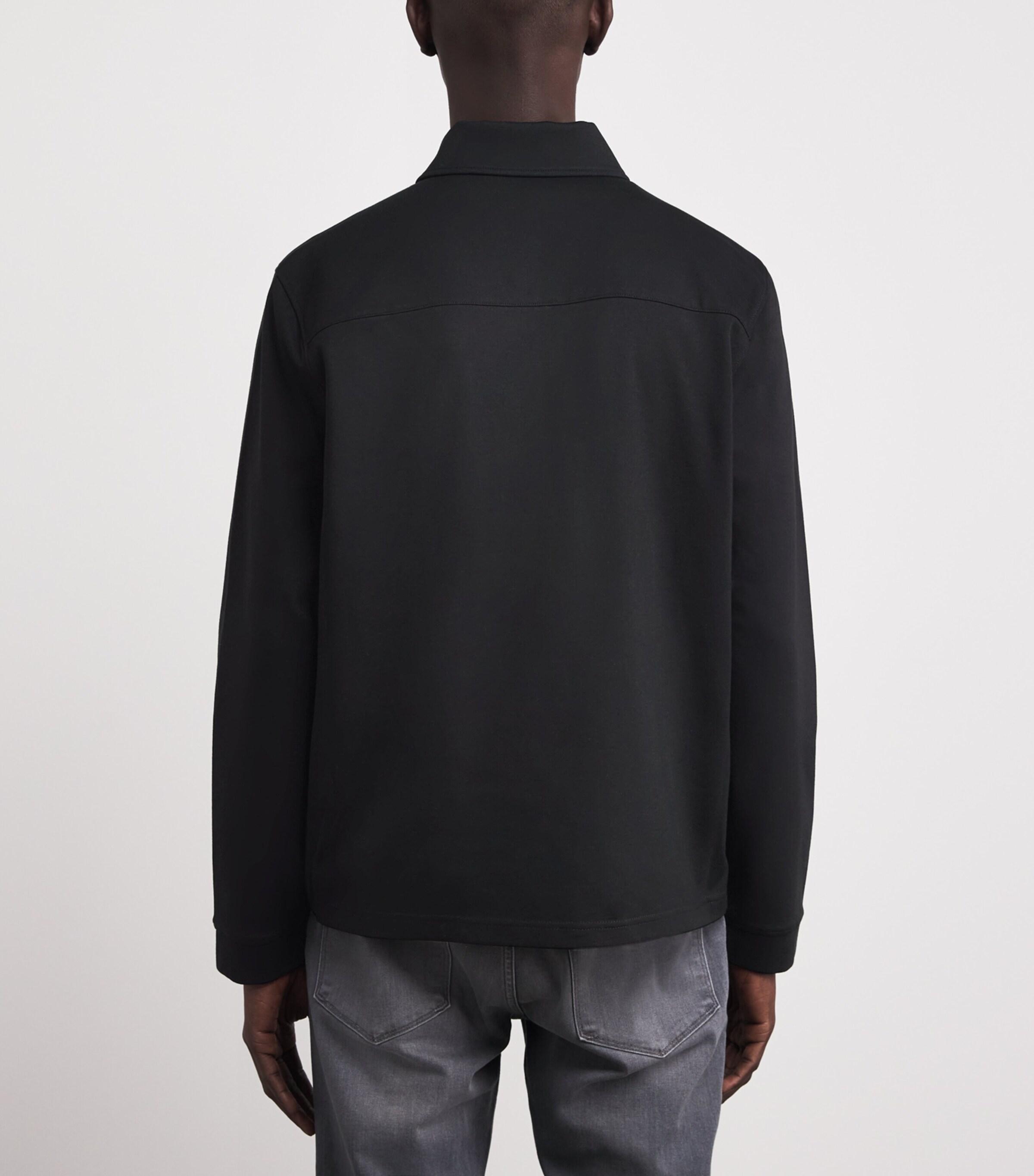 PAIGE Mens Grapello Quarter-Zip Sweater Black Image 5