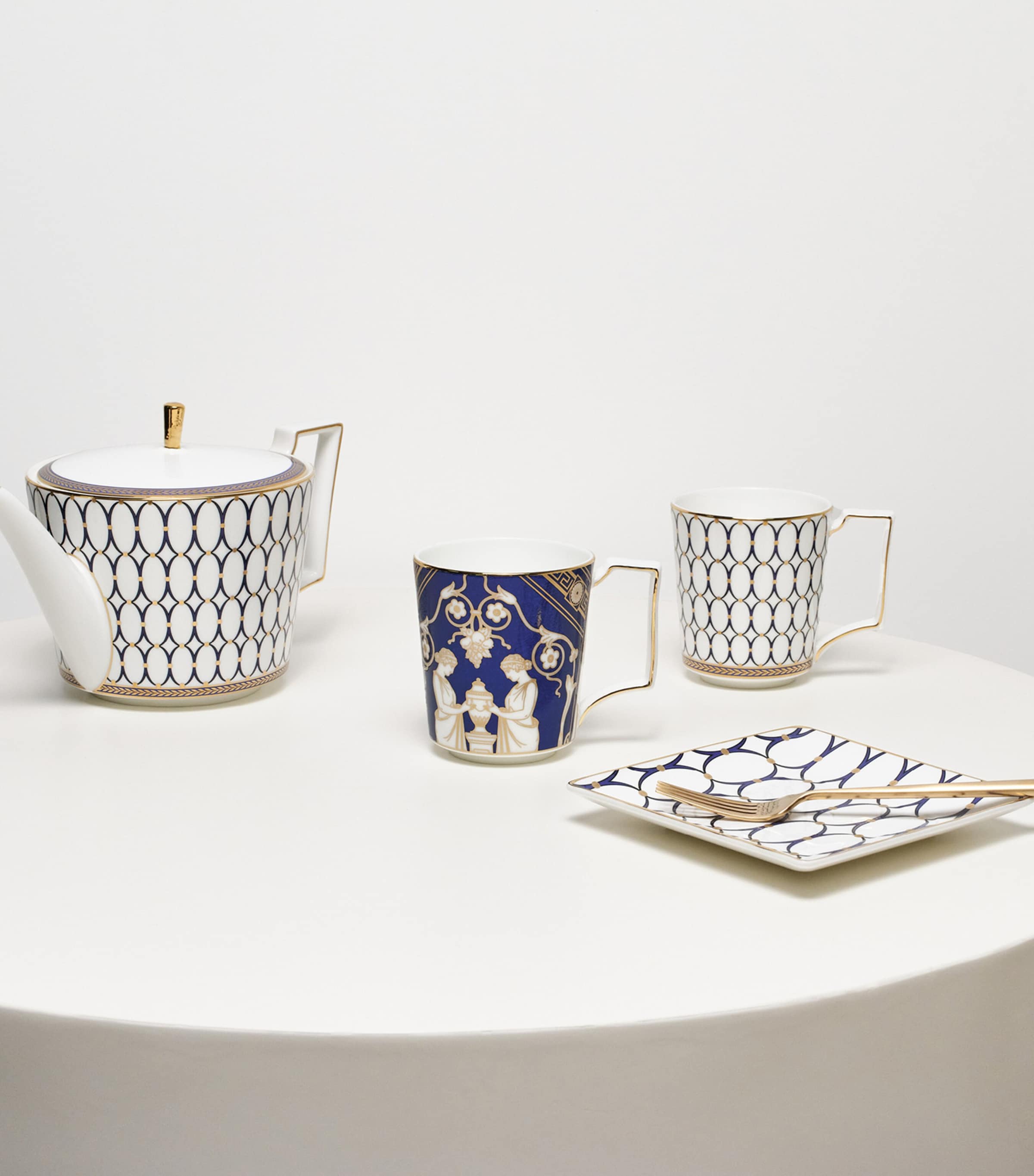 Bone China Renaissance Mug (300ml) BLUE Image 2