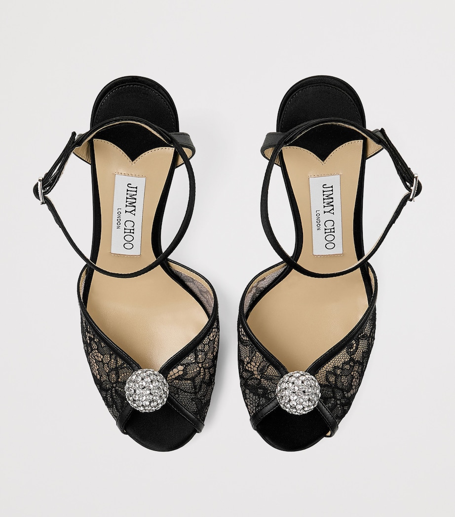 Sacora 85 Lace Sandals BLACK/CRYSTAL Image 3