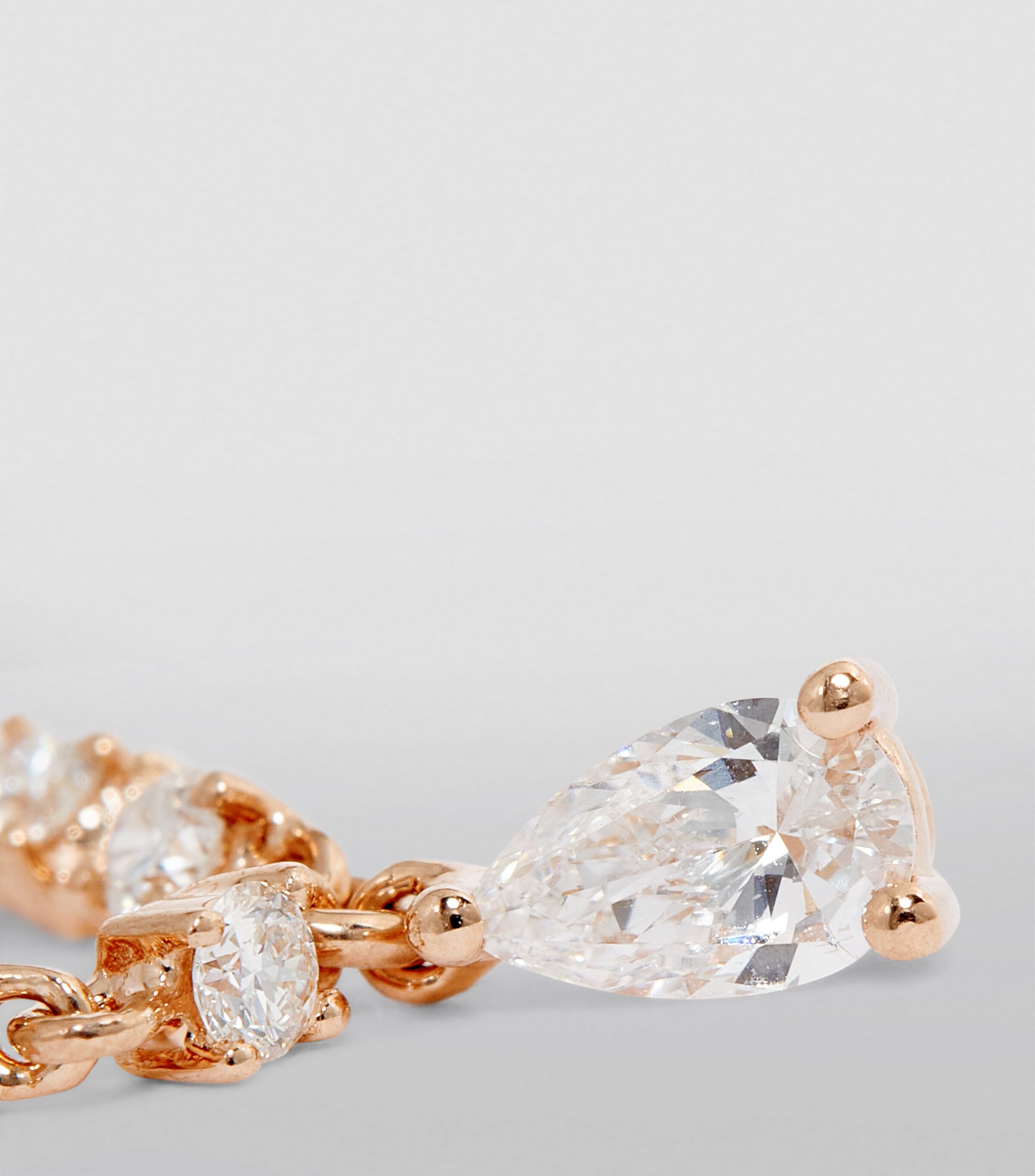 Anita Ko Rose Gold and Diamond Olivia Loop Earring Rose Gold Image 6