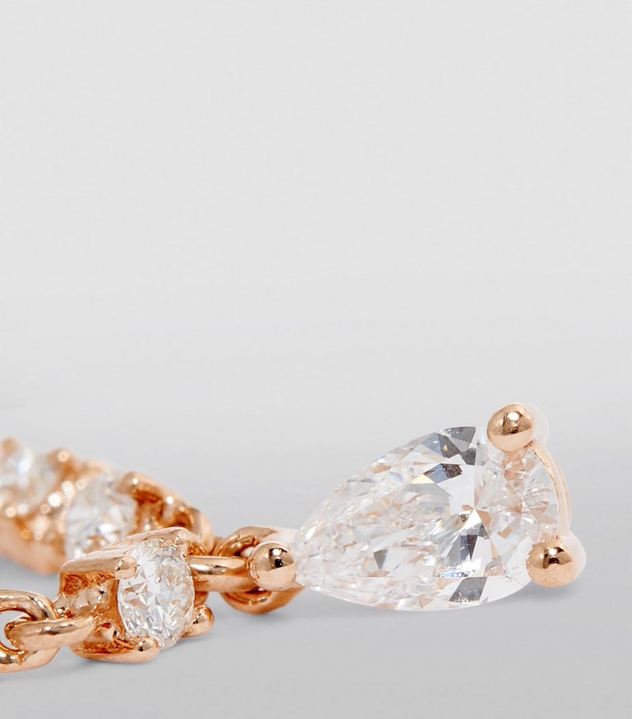 Rose Gold and Diamond Olivia Loop Earring ROSE GOLD Image 6