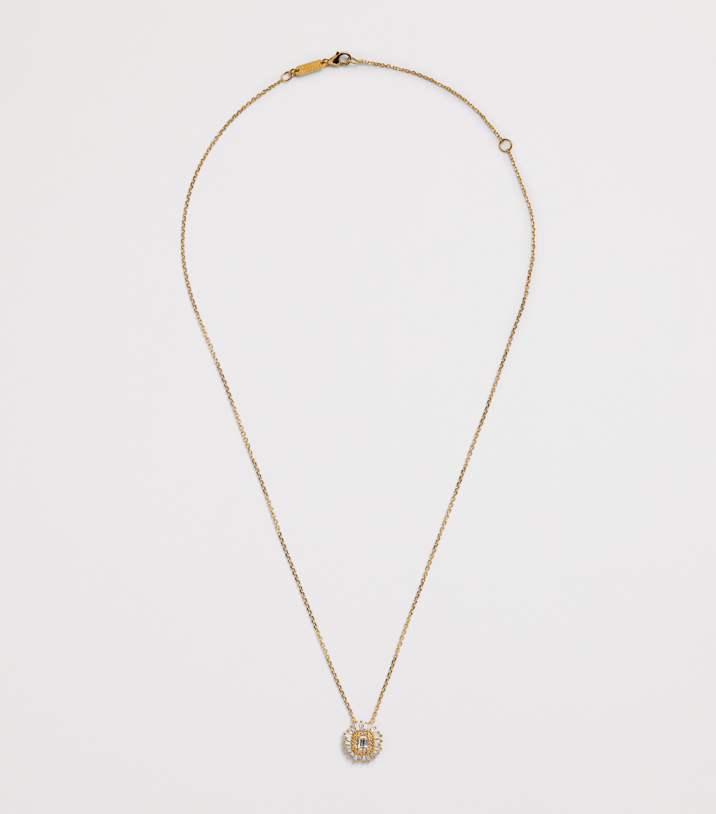 Suzanne Kalan Yellow Gold and Diamond One of a Kind Flower Necklace Yg/wd Image 3