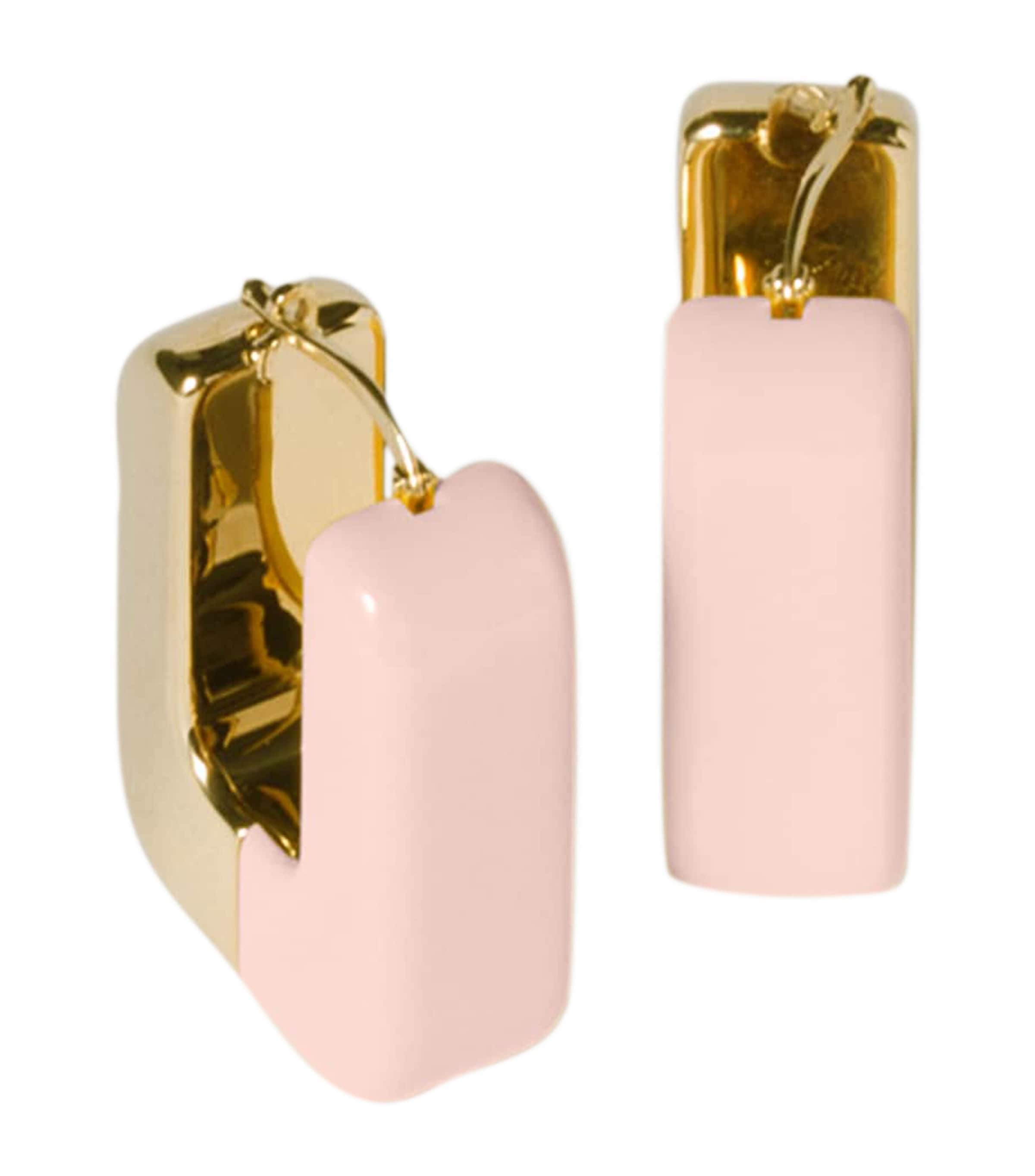 Enamelled Hoop Earrings F0236 Image 1