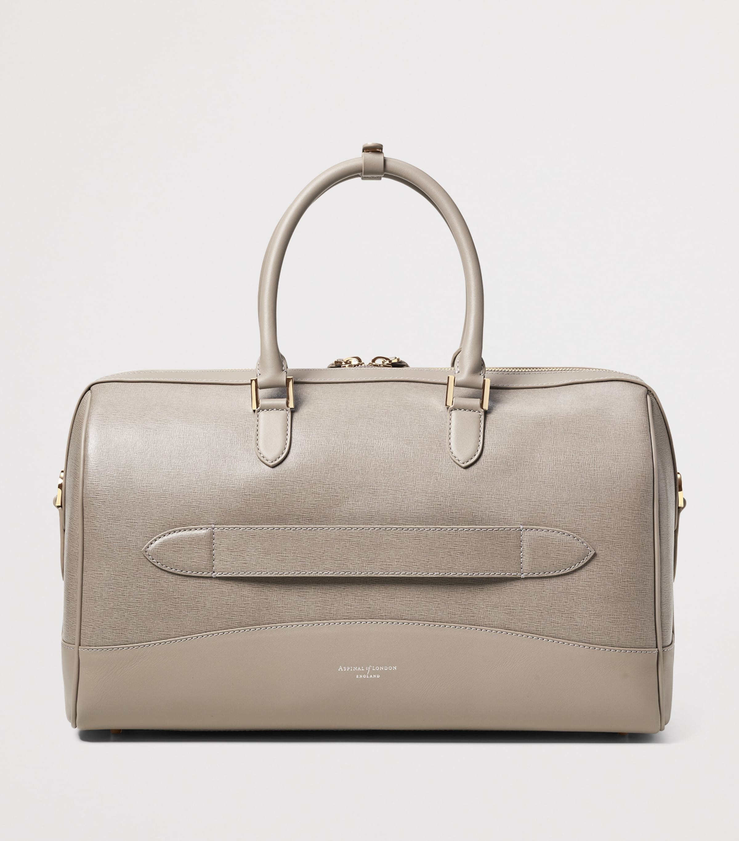 Leather Connaught Holdall TAUPE Image 3