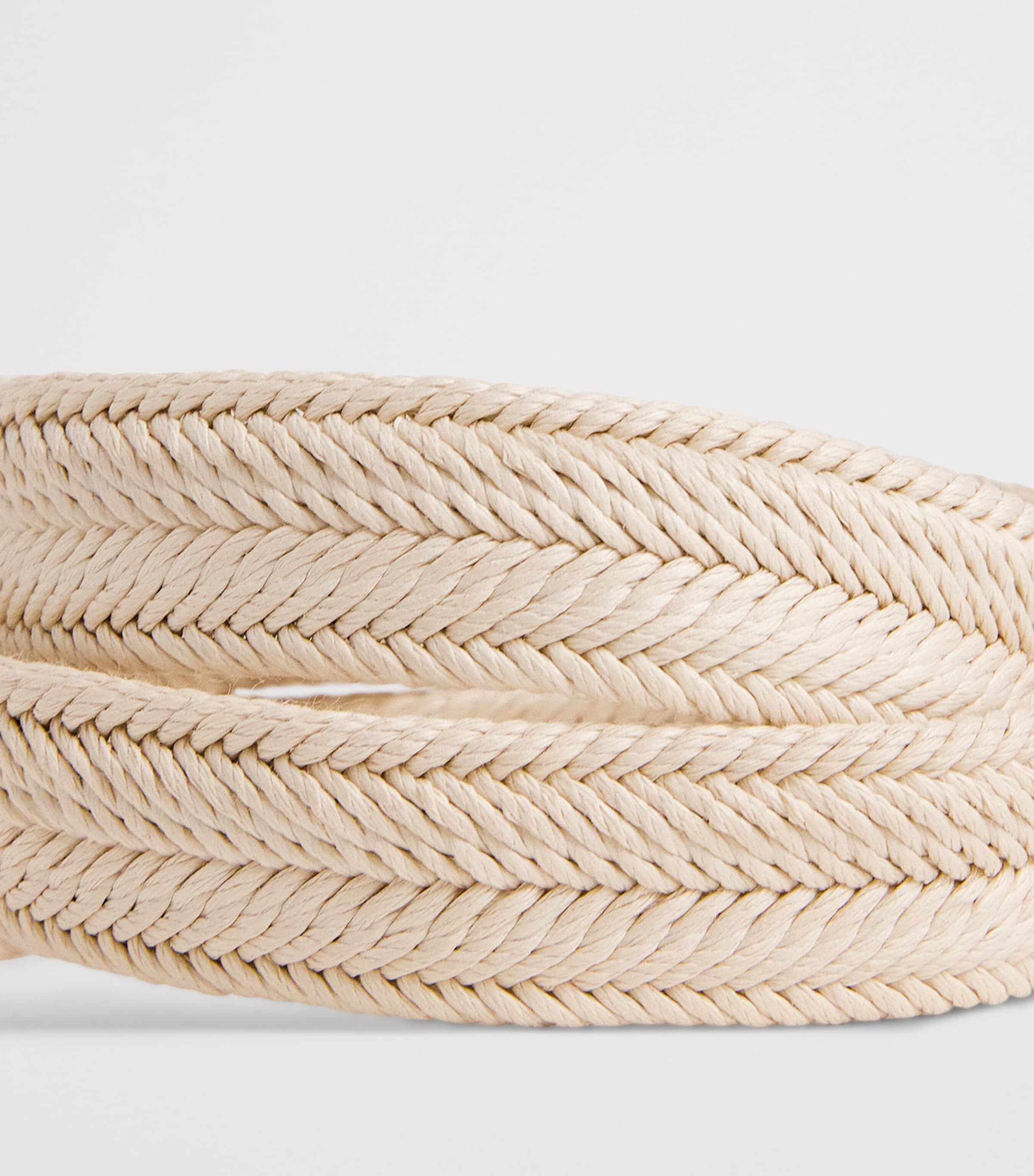 Eleventy Cotton Woven Belt Sabbia Image 5