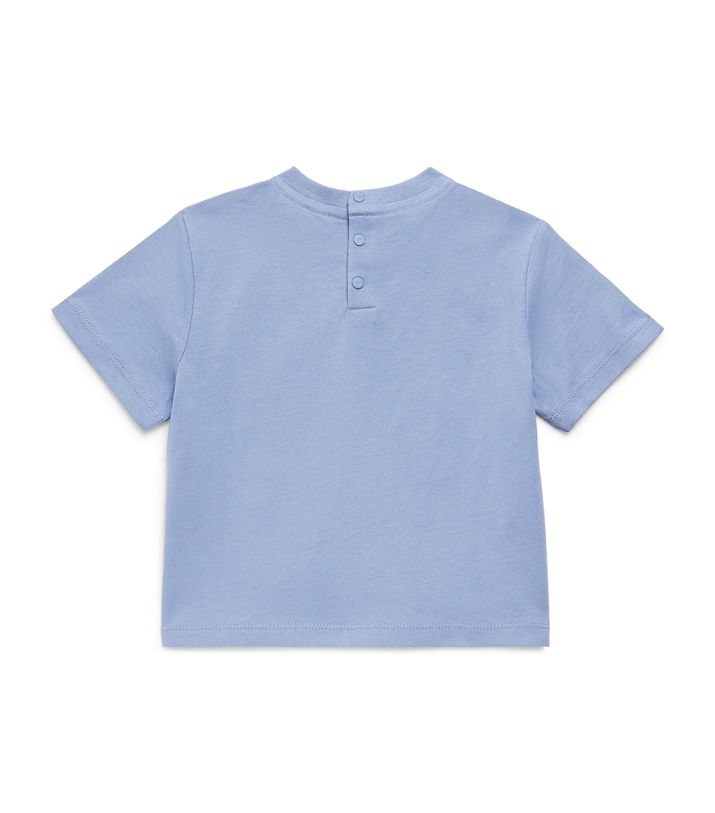 Emporio Armani Kids Embroidered Logo T-Shirt (6-36 Months) Troposphere Image 2
