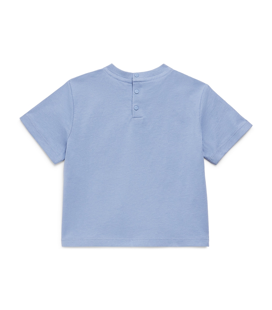 Emporio Armani Kids Embroidered Logo T-Shirt (6-36 Months) Troposphere Image 2