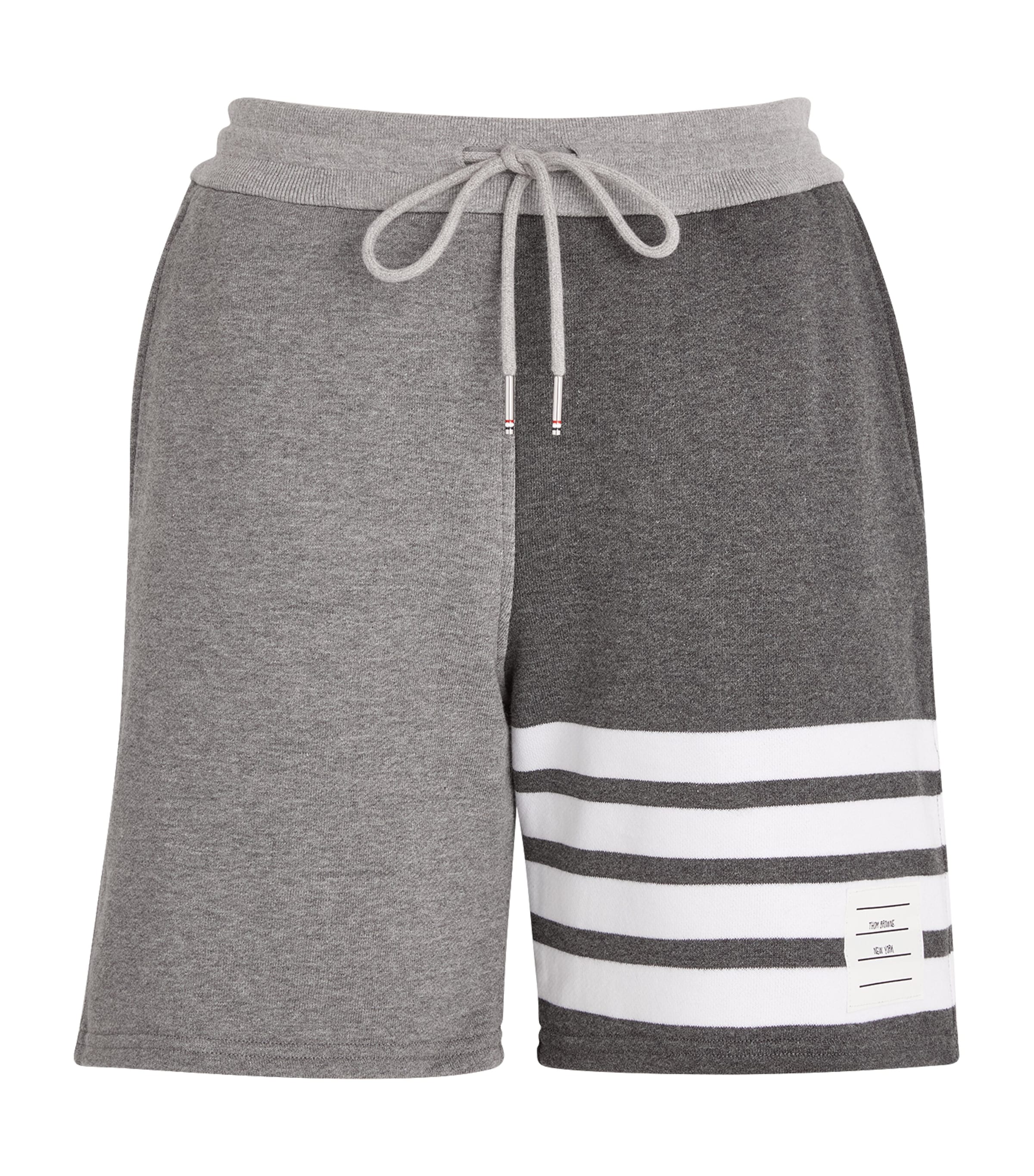 Thom Browne '4-bar' Grey Cotton Shorts In Grey